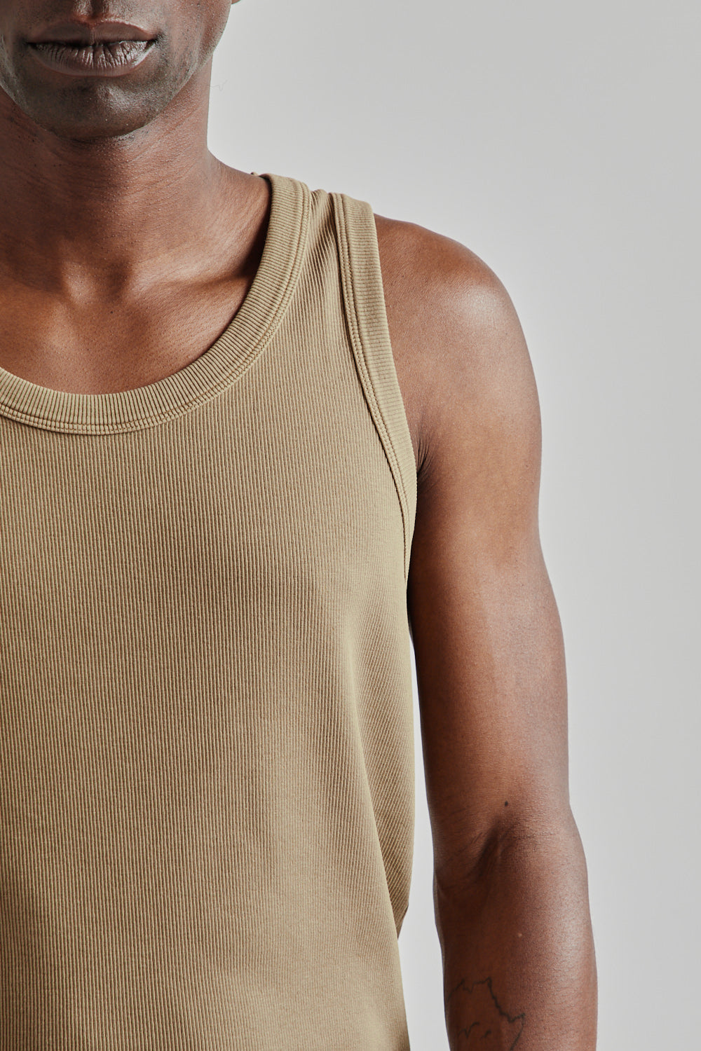Sunflower SS25 Rib Tank Top Khaki 6