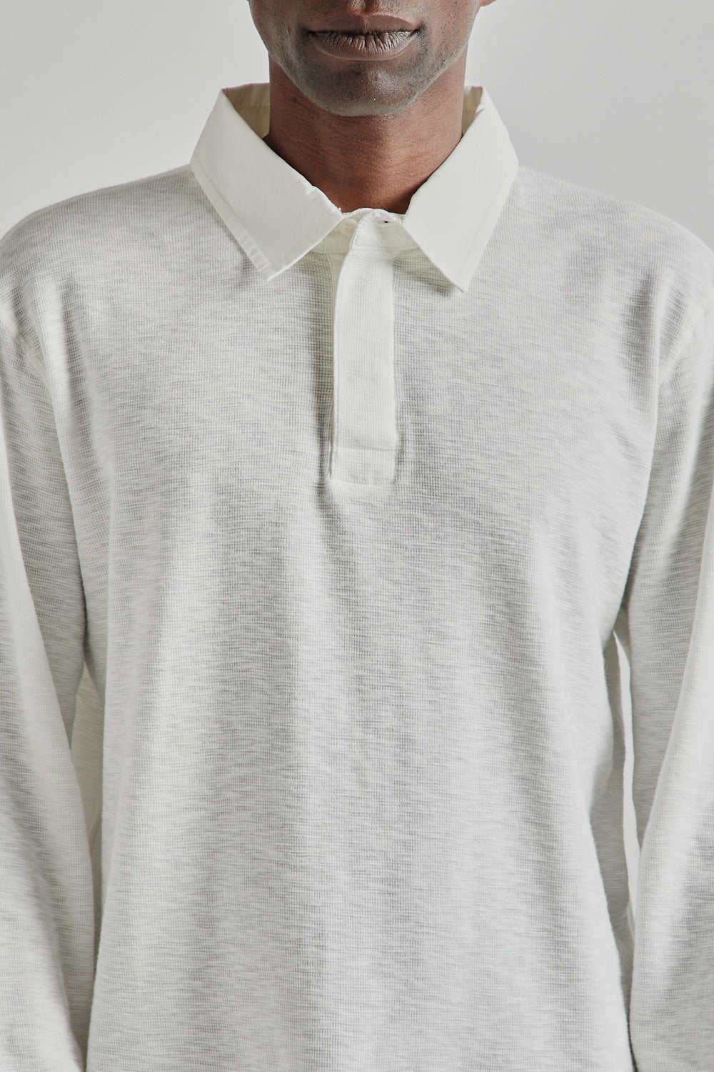 Sunflower SS25 Rugby Waffle Tee White 6