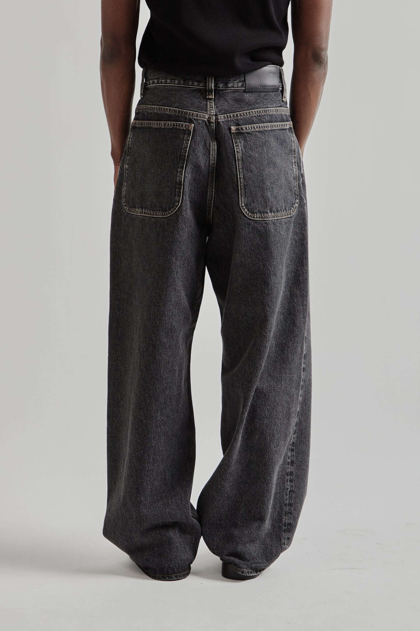 Super Wide Denim - Black Stone