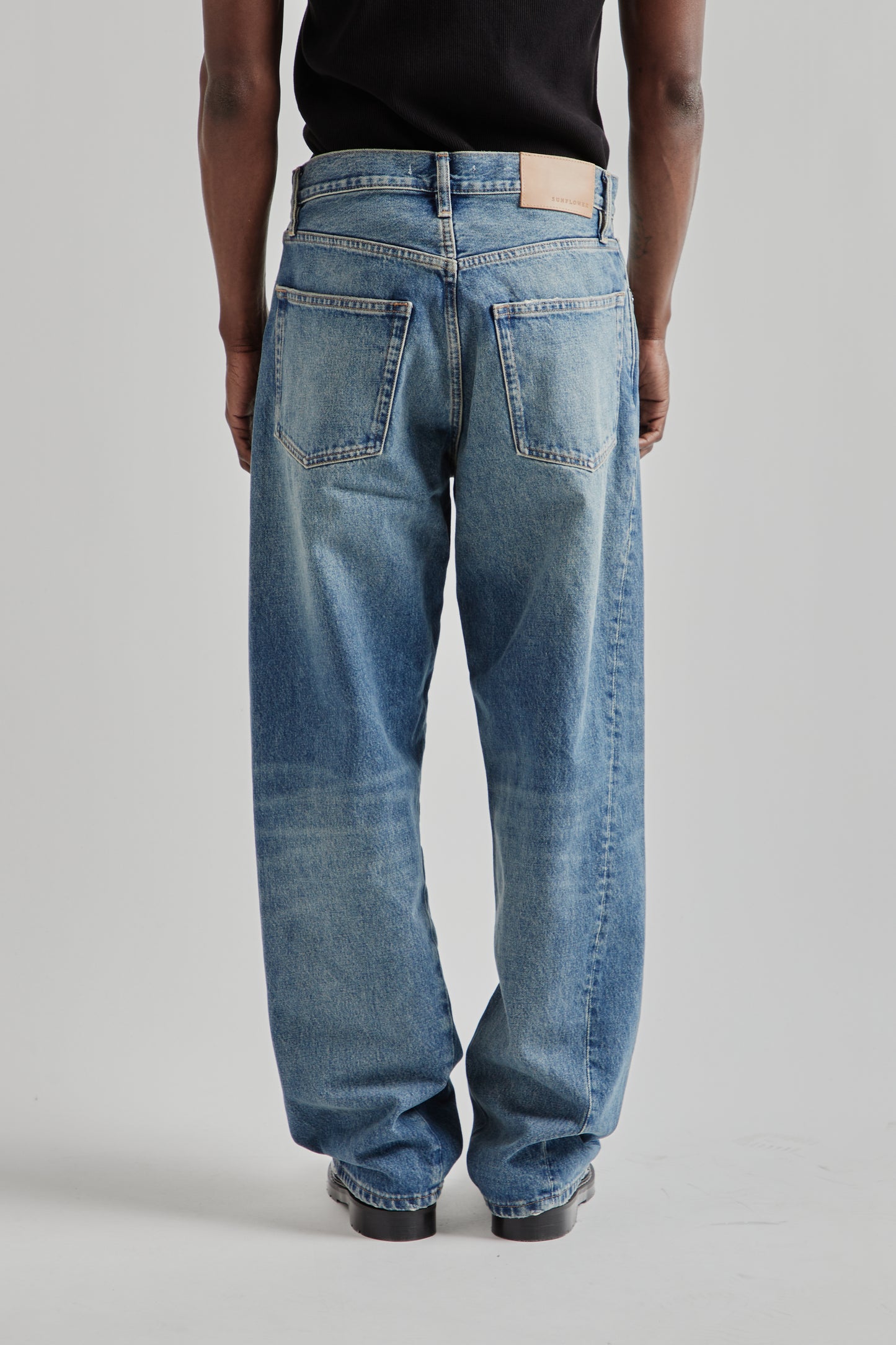 Wide Twist Denim - Dark Blue Vintage