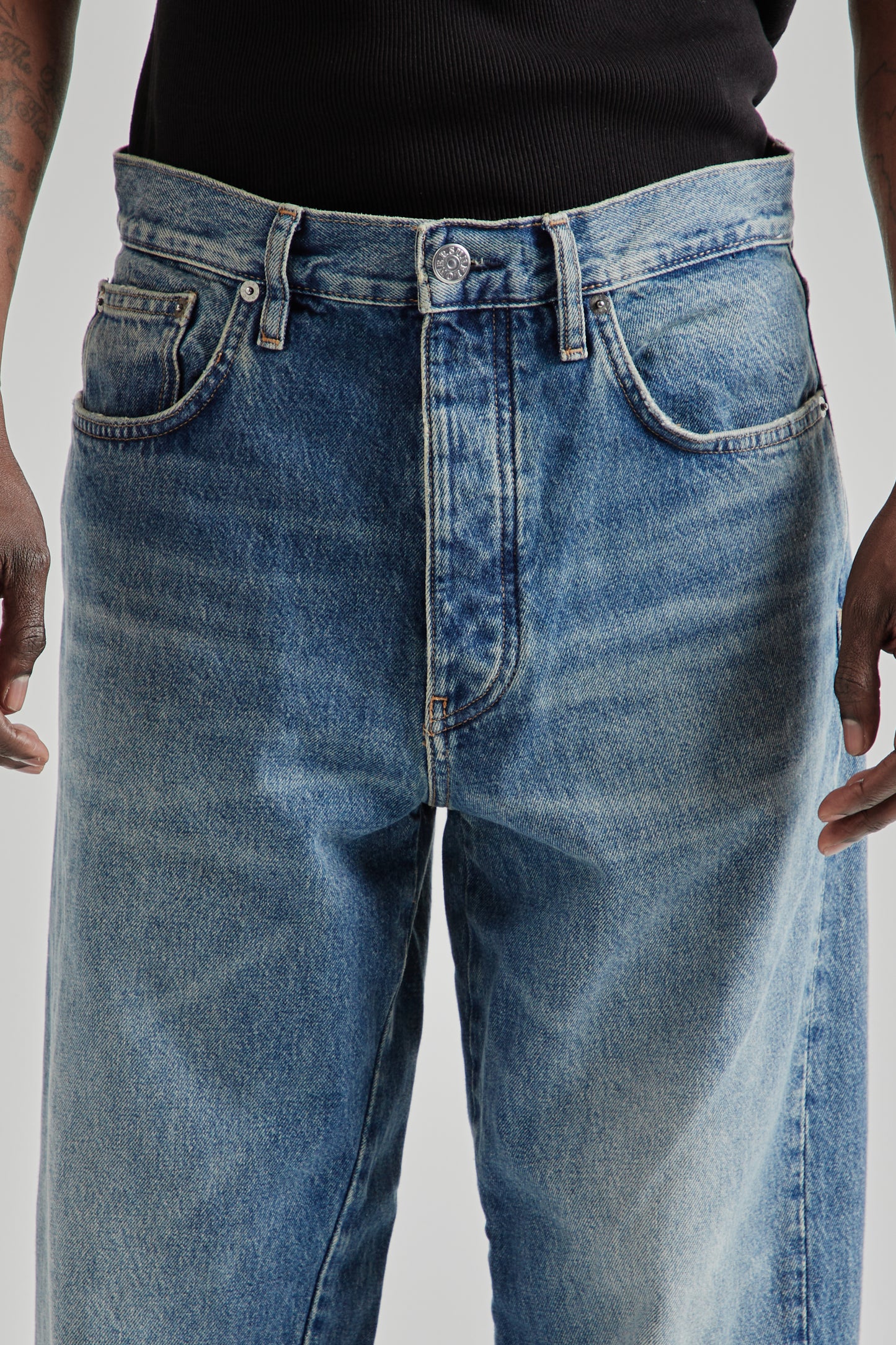 Wide Twist Denim - Dark Blue Vintage