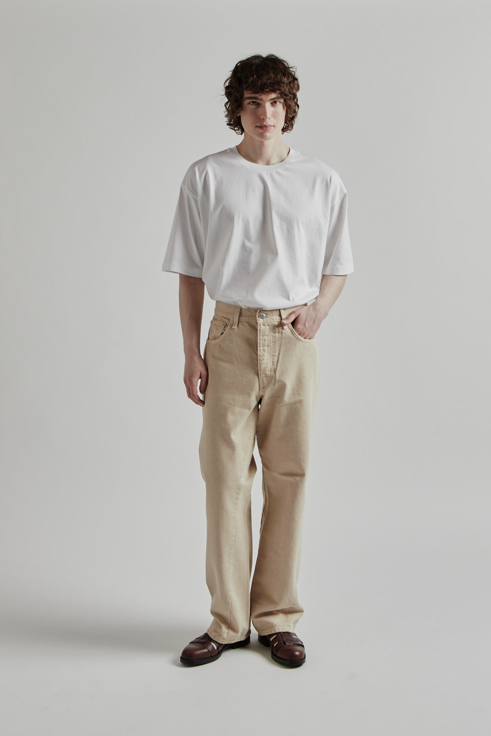 Wide Twist Jeans - Vintage Sand - Wallace Mercantile Shop