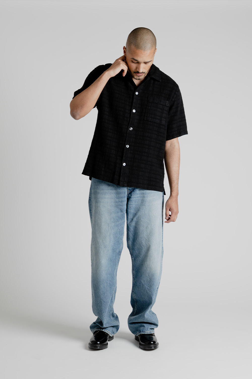 Spacey SS Shirt - Black - Wallace Mercantile Shop