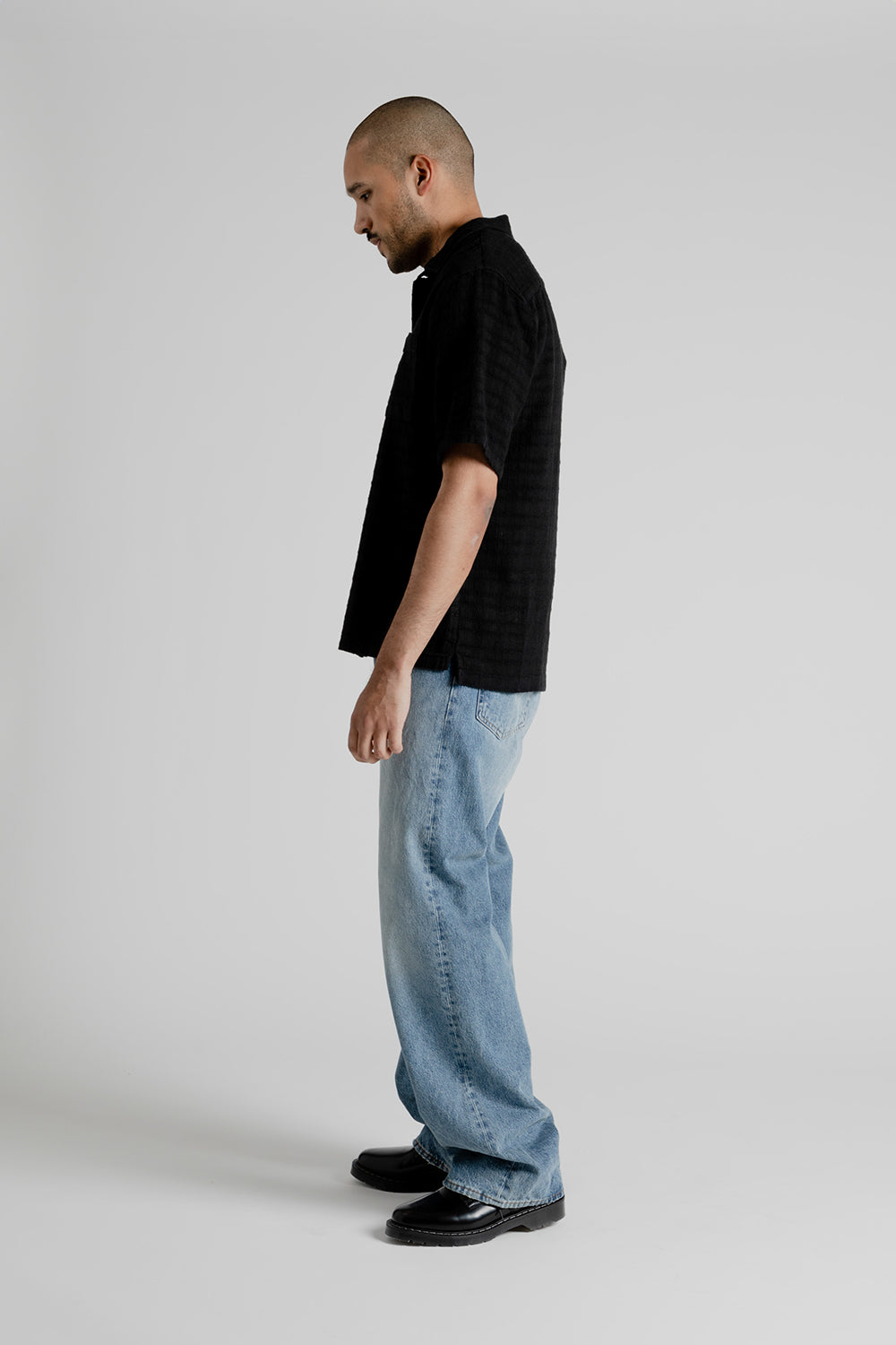 Spacey SS Shirt - Black - Wallace Mercantile Shop
