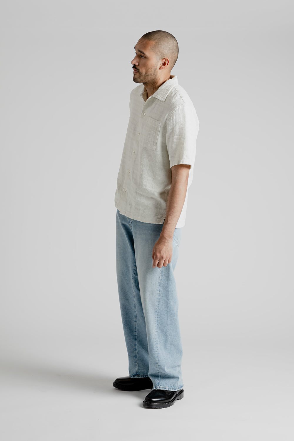 Spacey SS Shirt - White - Wallace Mercantile Shop