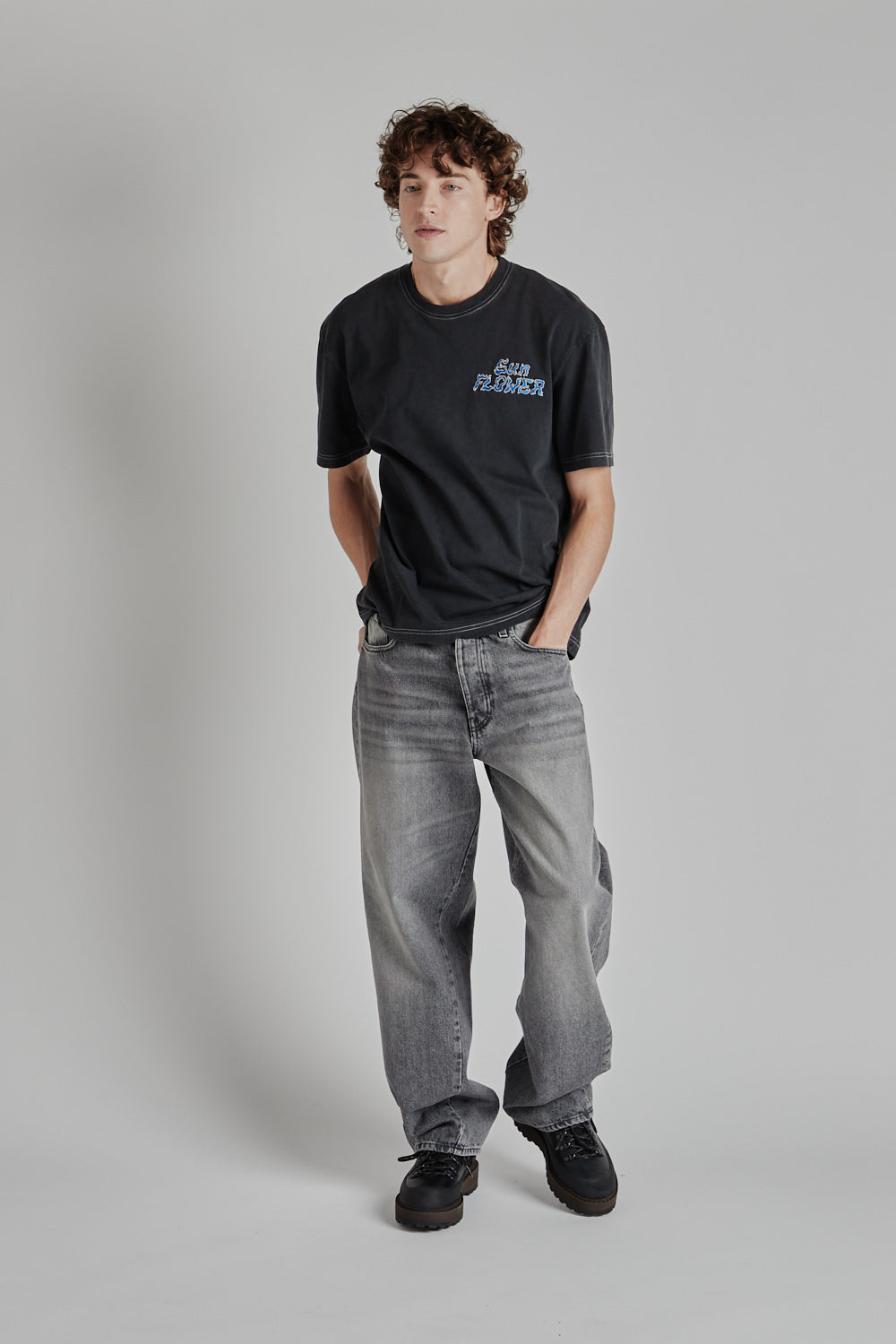 Sunflower Wide Twist Denim Blackstone 12