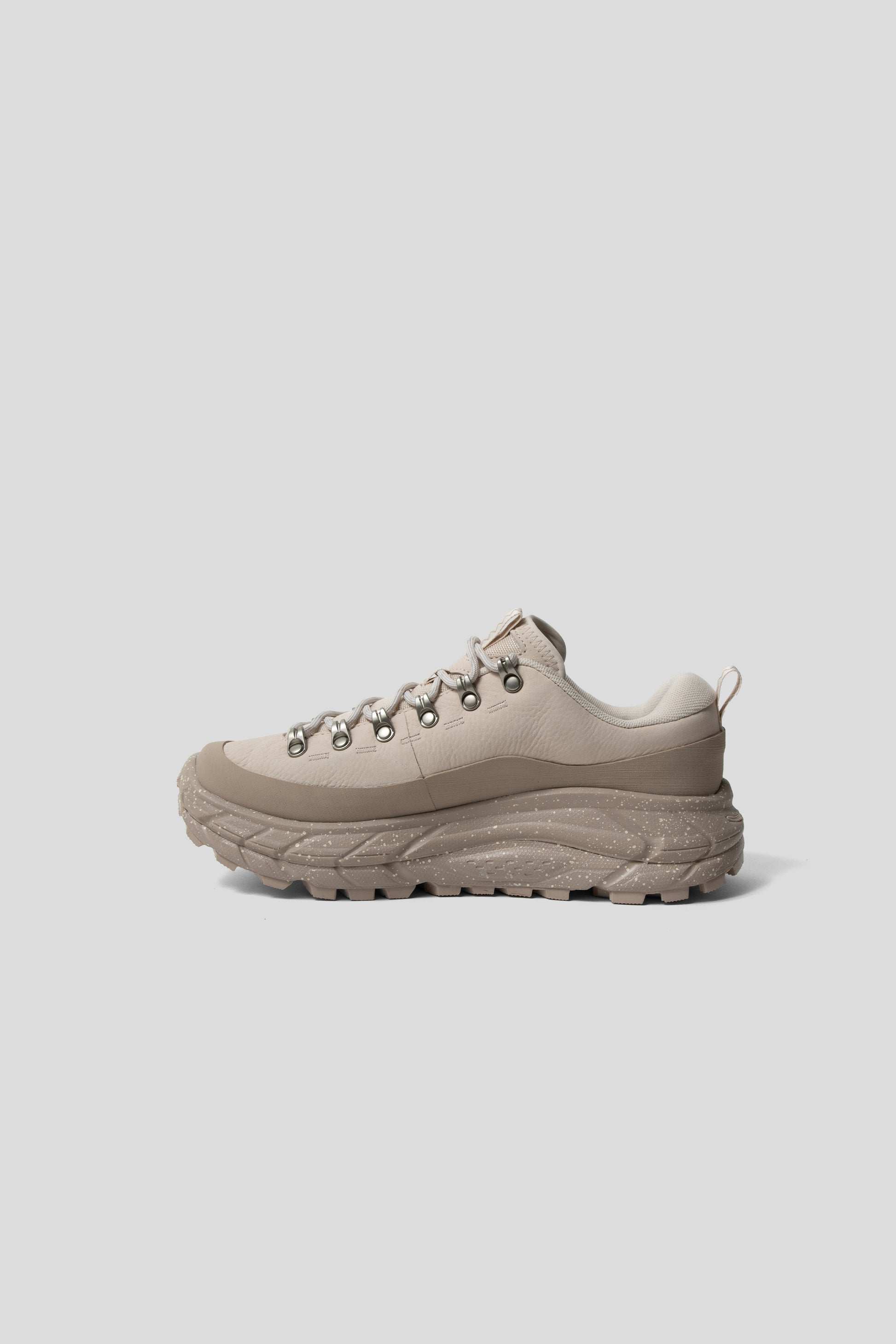 Hoka's Tor Summit sneakers in the Oatmilk/Oxford Tan colourway.
