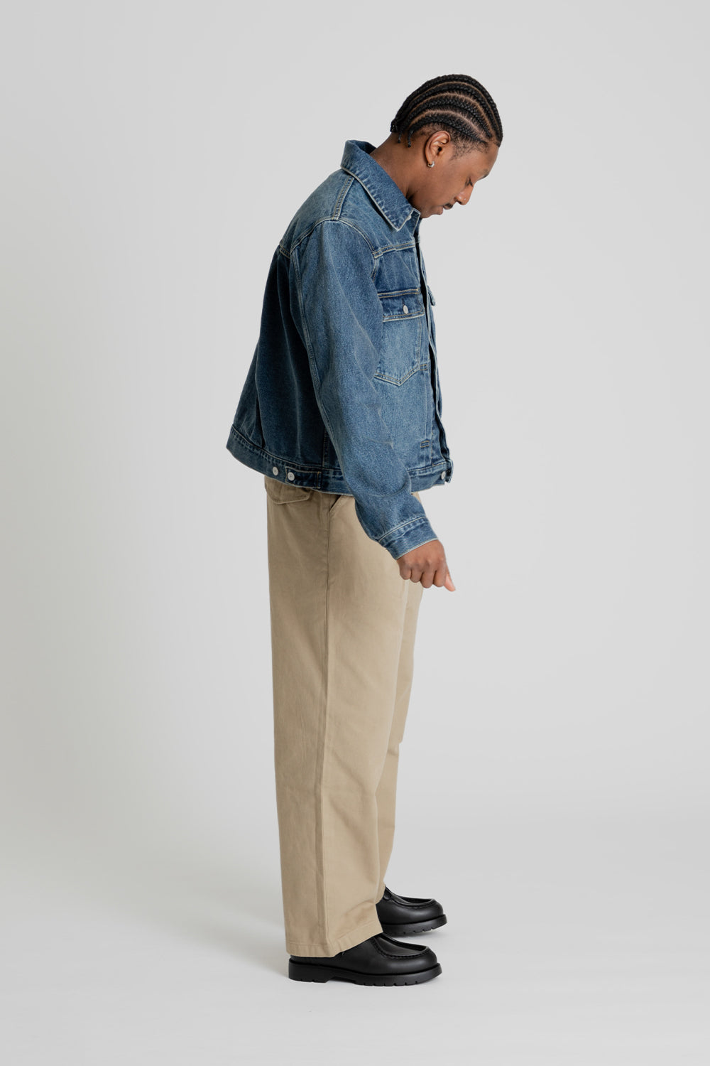 Uniform Bridge 2nd Type Denim Jacket Indigo Washed Side