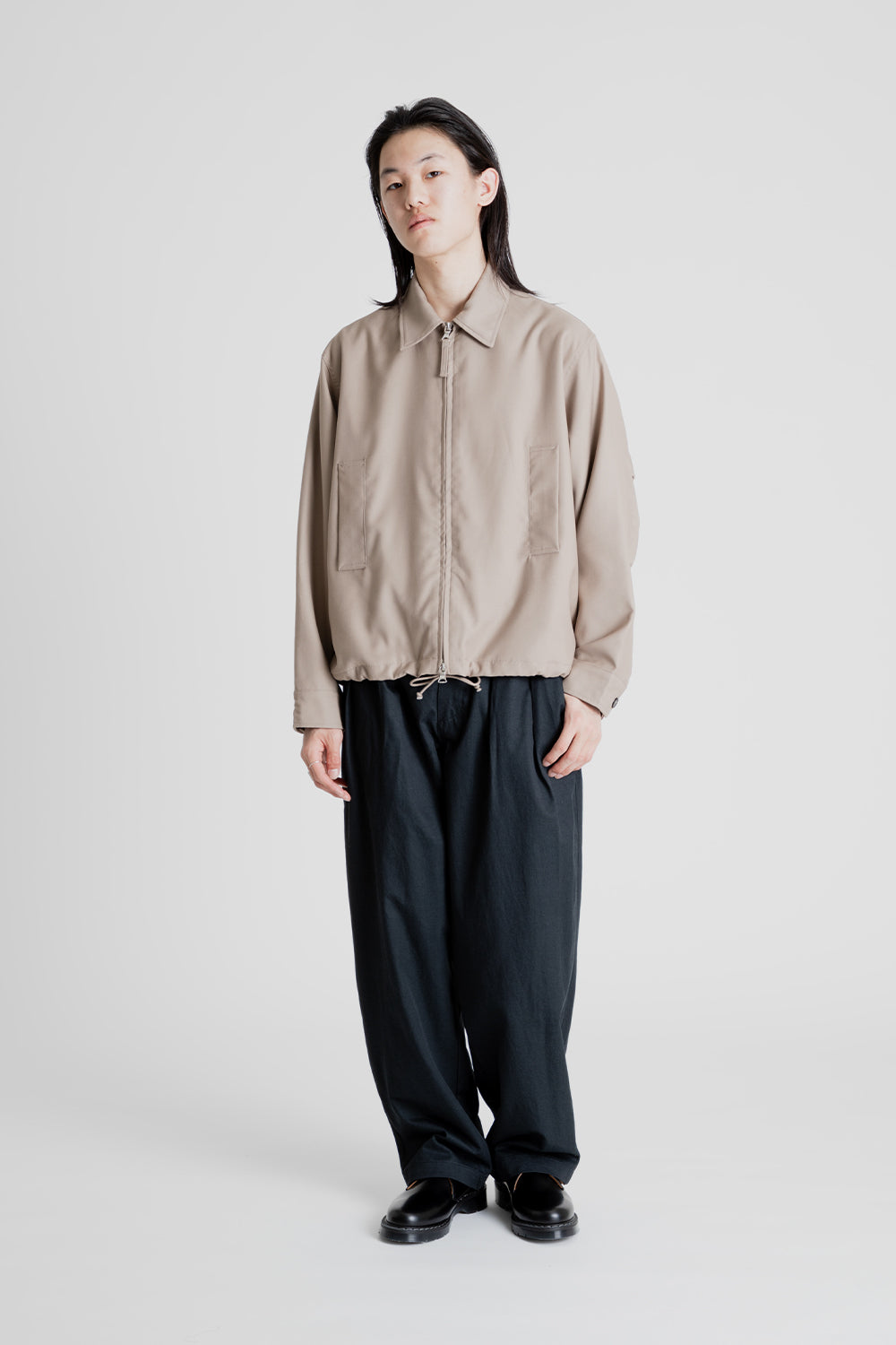Uniform Bridge Banding Chino Pants in Charcoal