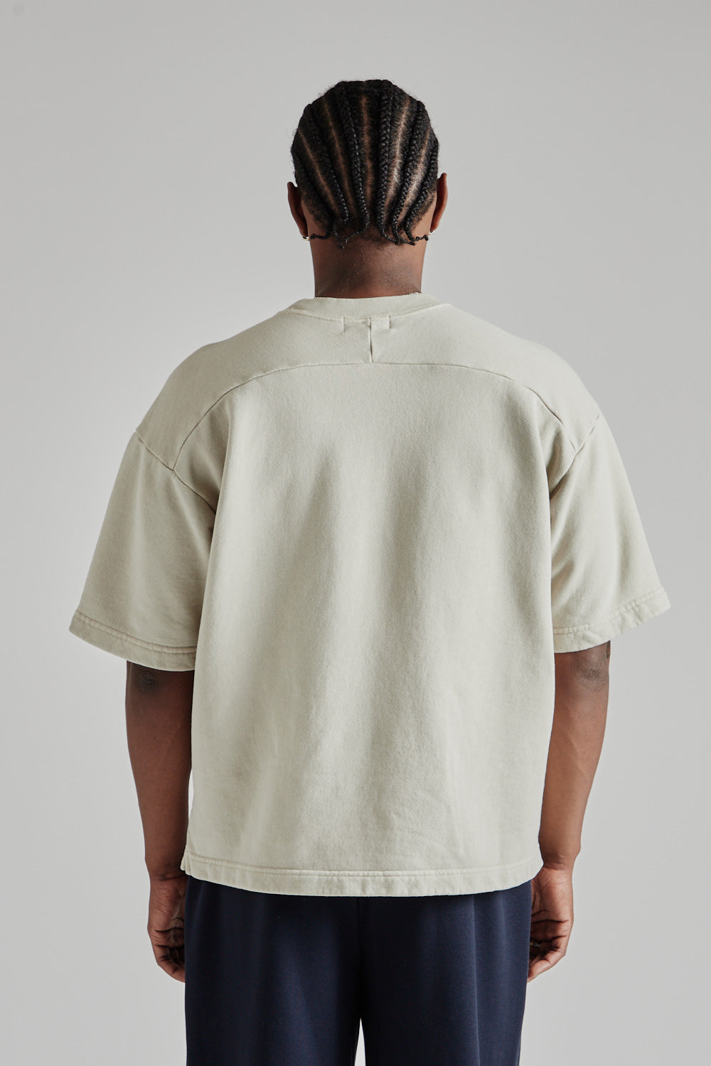 8oz Pigment Dyed Crewneck Big Tee - Grey