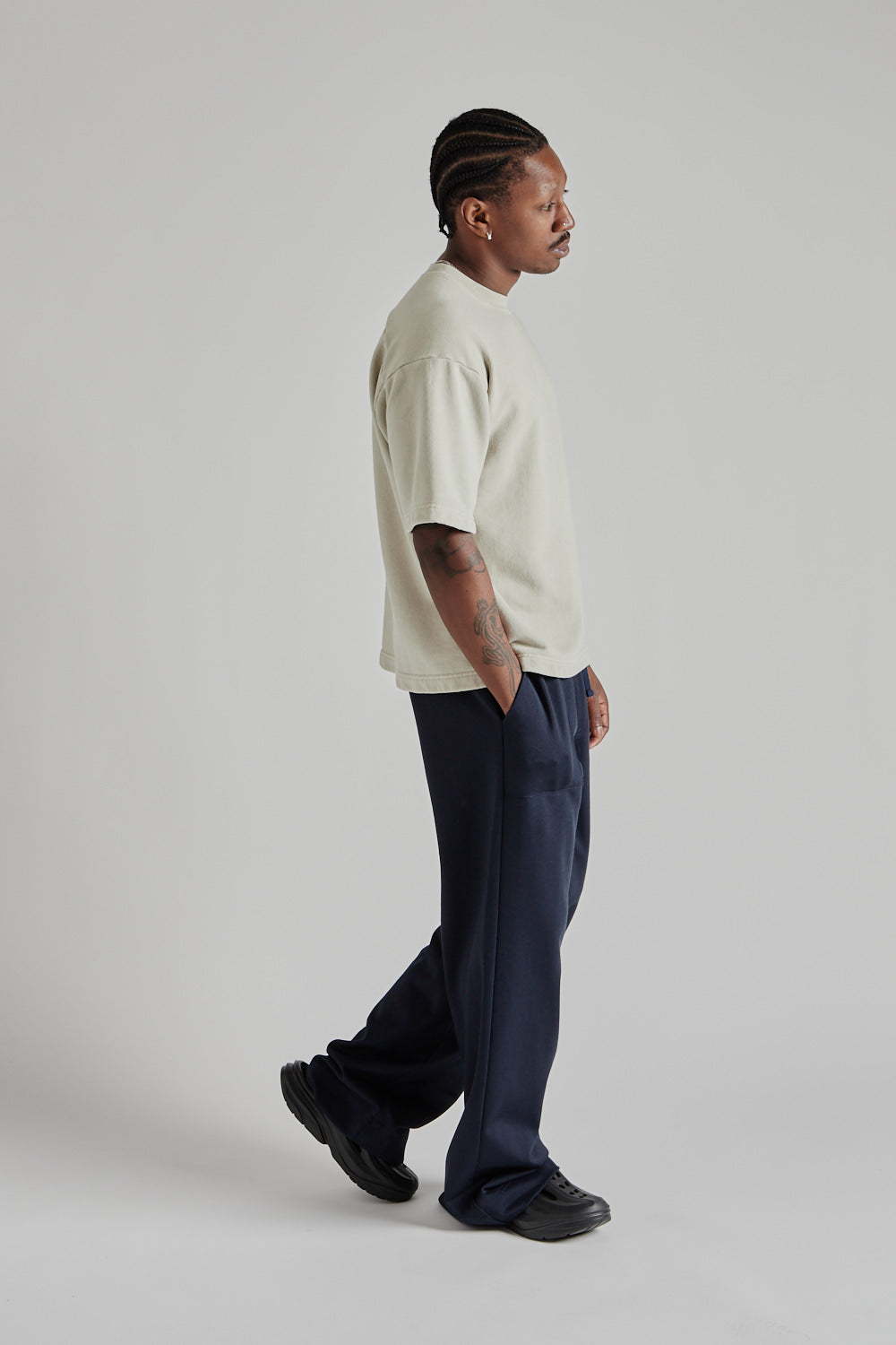 8oz Pigment Dyed Crewneck Big Tee - Grey