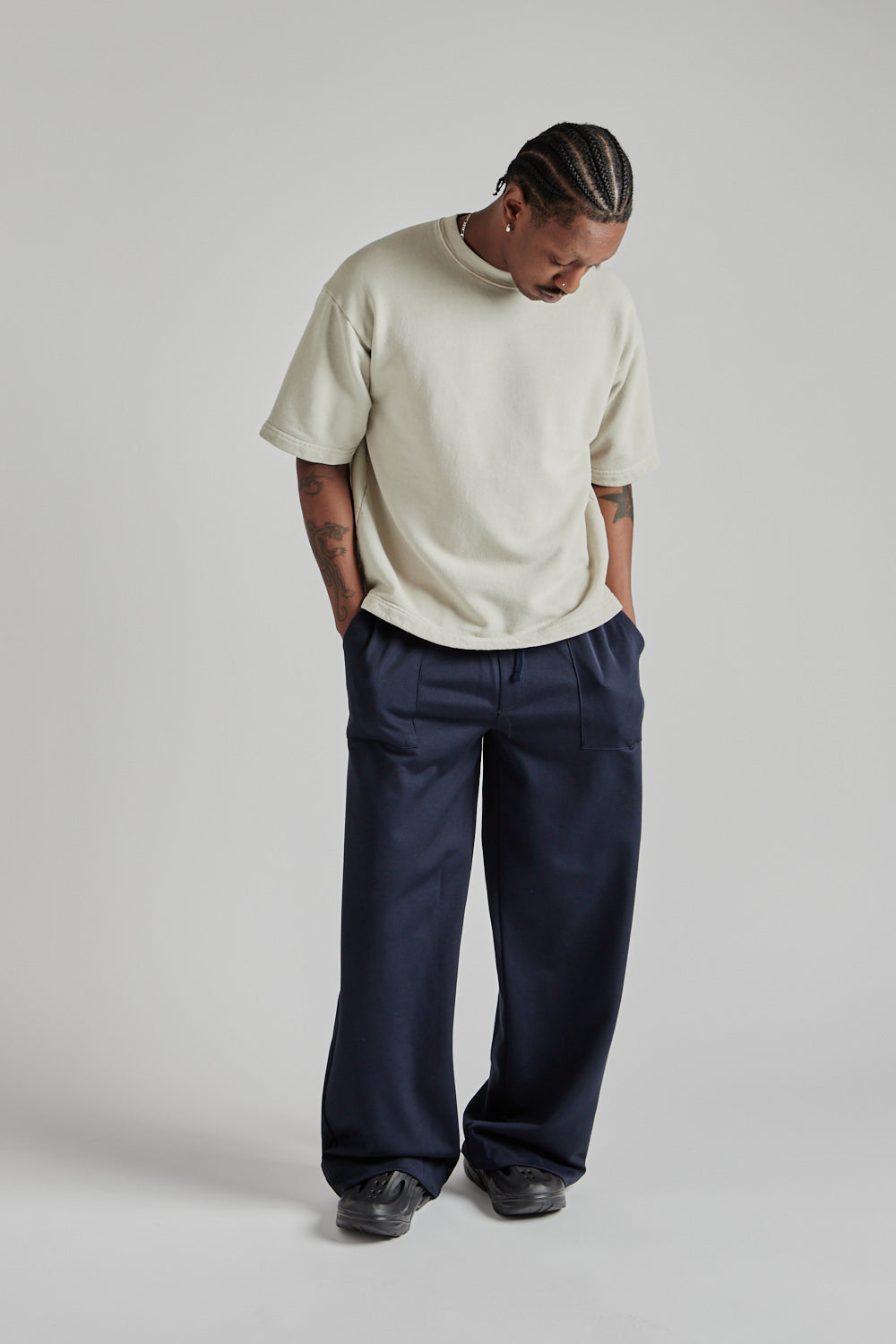 8oz Pigment Dyed Crewneck Big Tee - Grey