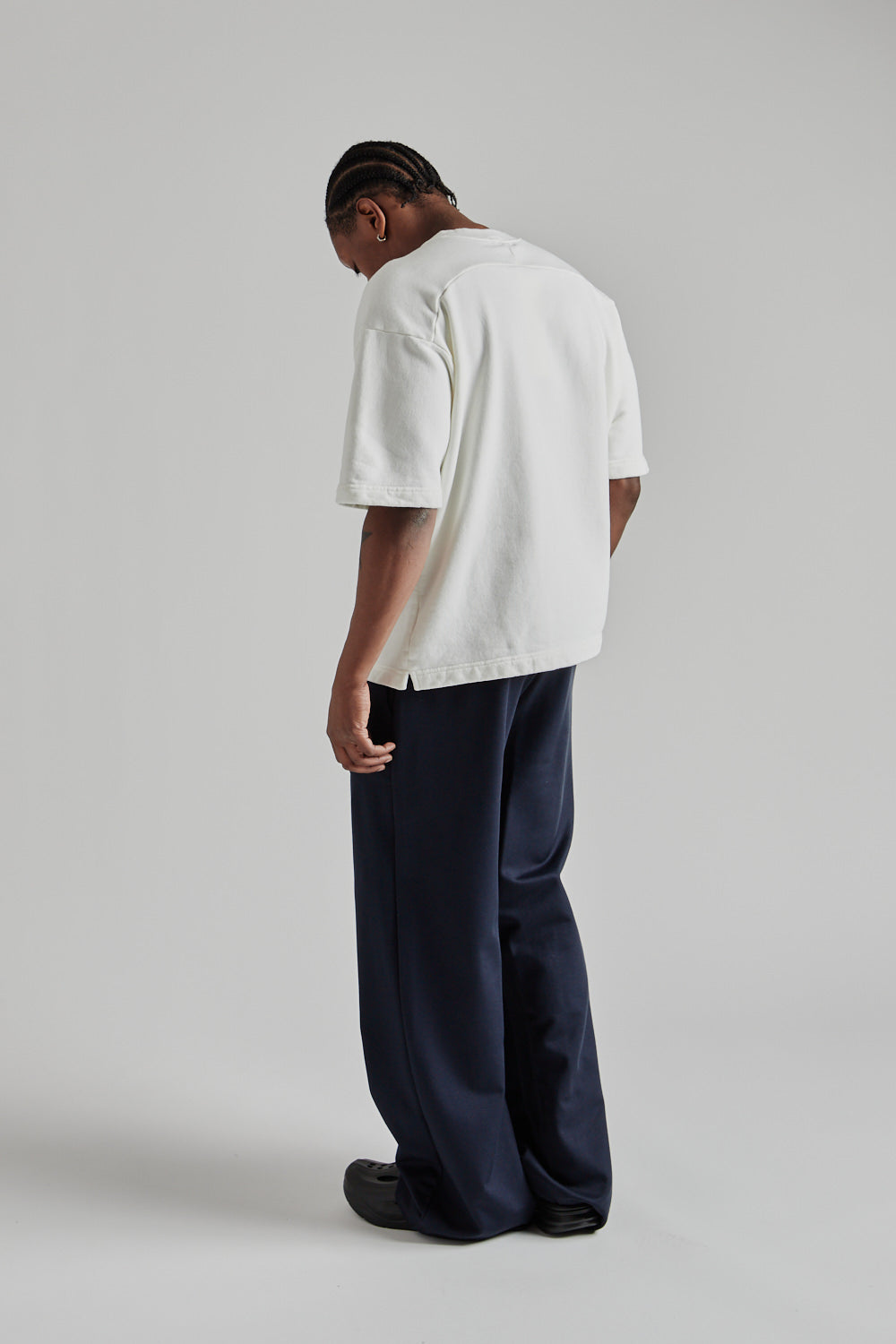 8oz Pigment Dyed Crewneck Big Tee - White