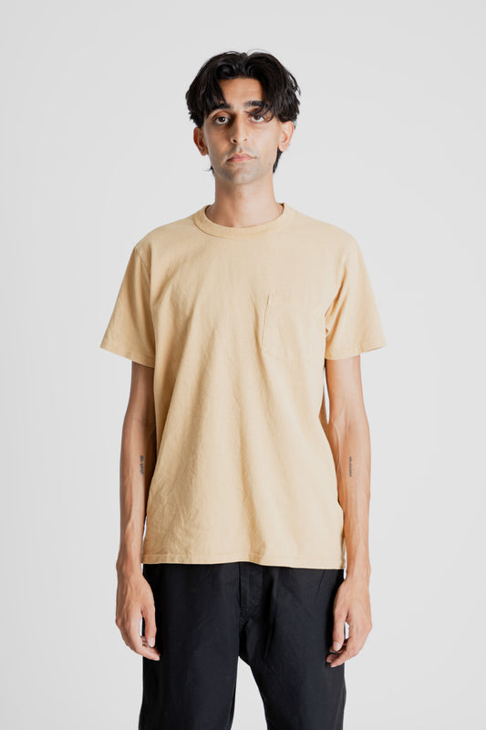 Velva Sheen Pigment Dyed Pocket Tee in Nugget