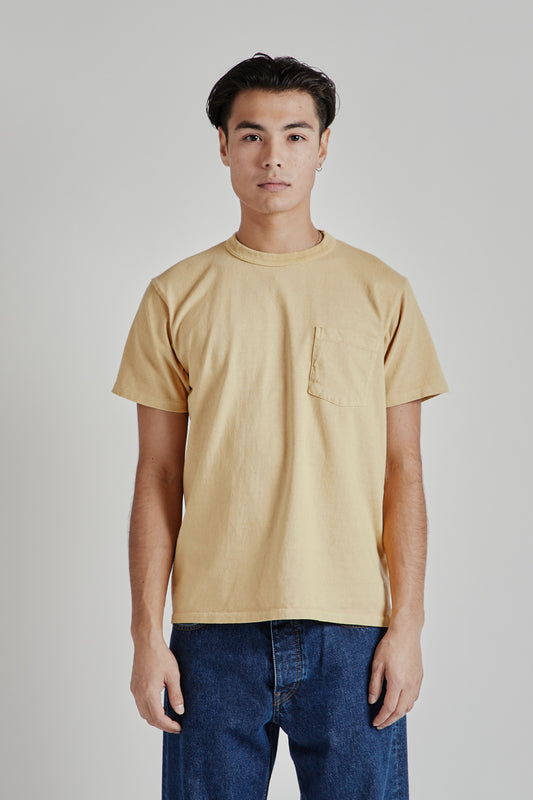 Velva Sheen Pigment Dyed Pocket Tee Ocker 2