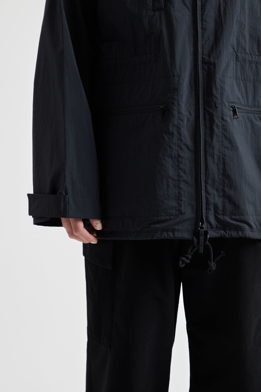 Travel Nylon Packable Jacket - Black - Wallace Mercantile Shop