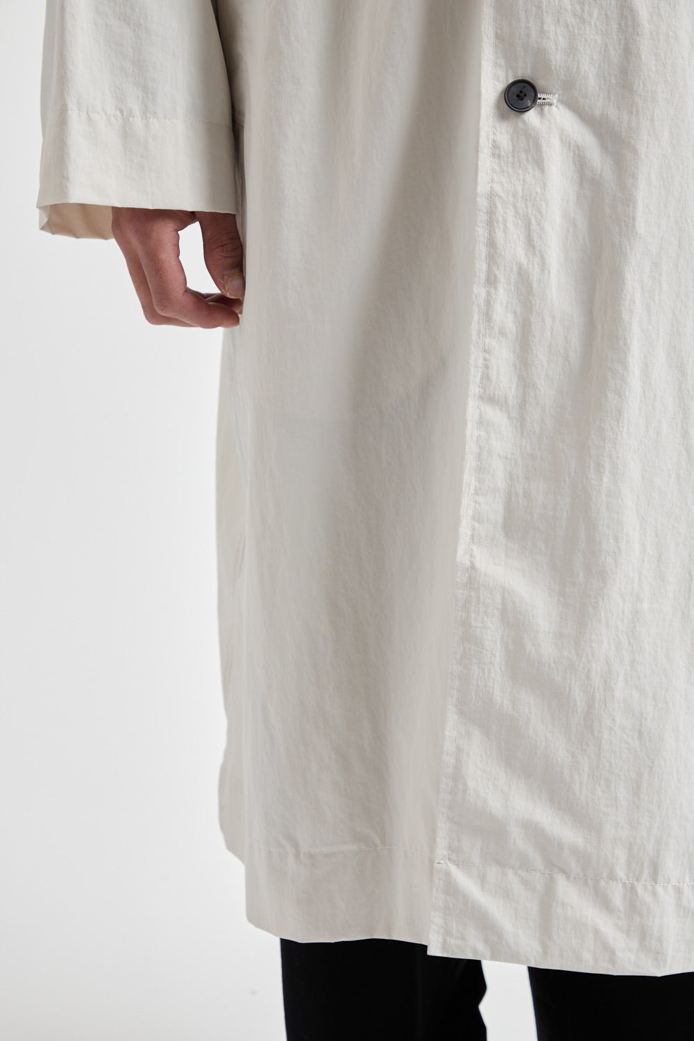 Travel Nylon Packable Coat - Warm White - Wallace Mercantile Shop