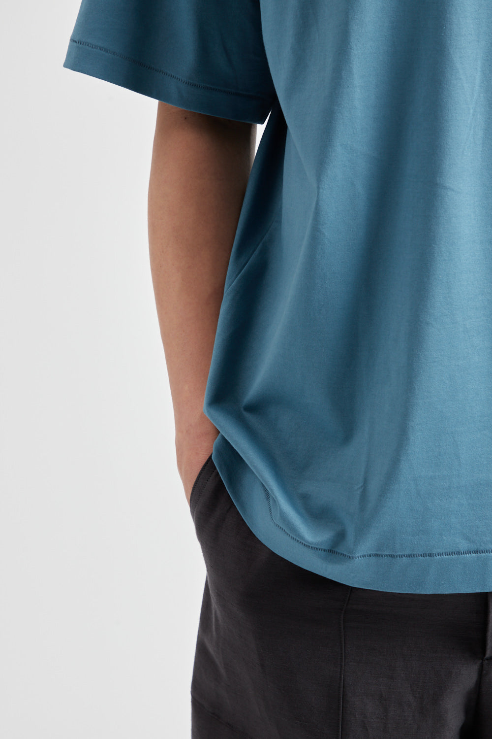 SUVIN 60/2 Oversized T-Shirt - Blue Gray - Wallace Mercantile Shop
