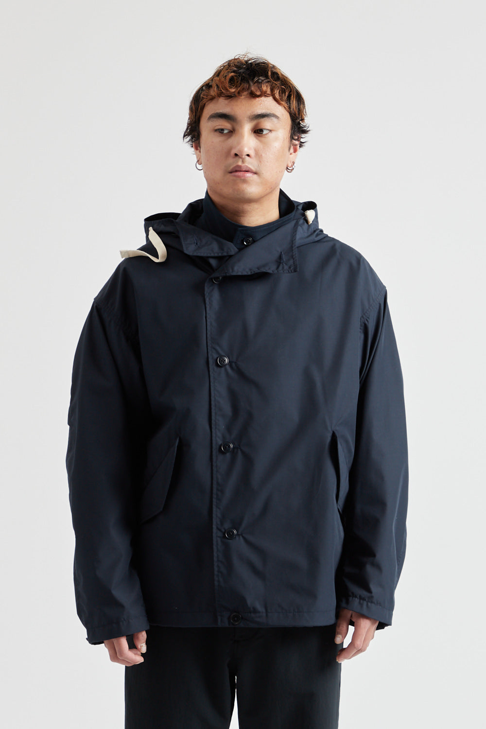 Hooded Jacket - Navy - Wallace Mercantile Shop