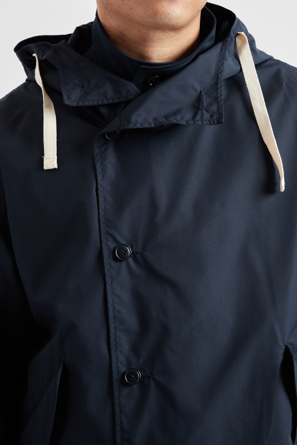 Hooded Jacket - Navy - Wallace Mercantile Shop