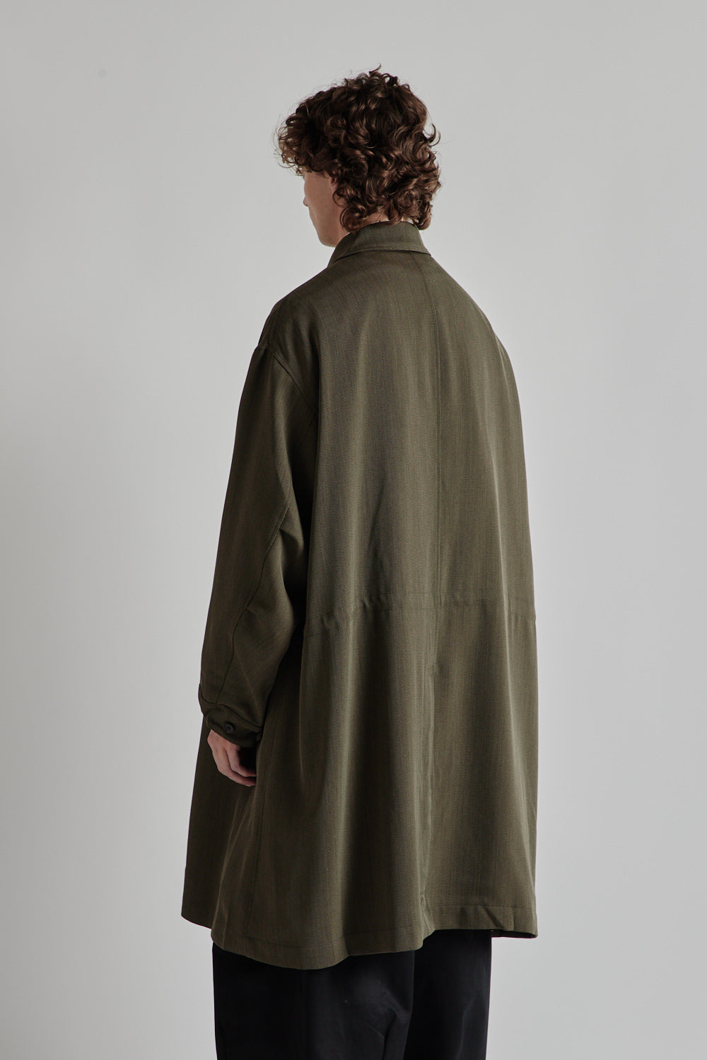 Is-Ness Wool Over Coat - Brown