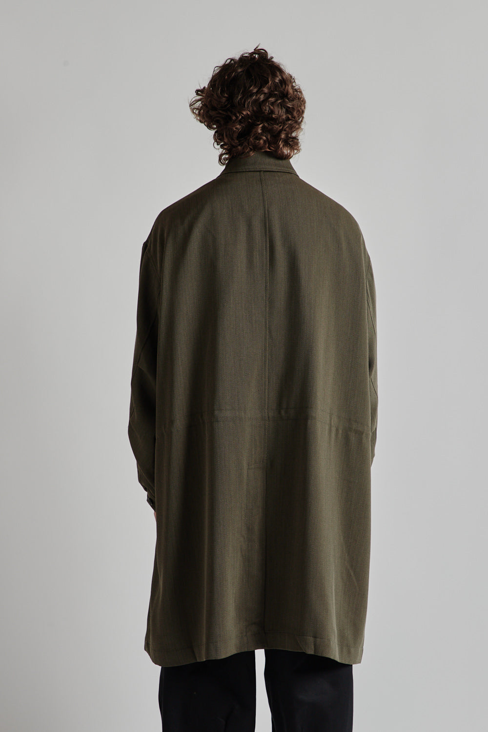 Is-Ness Wool Over Coat - Brown