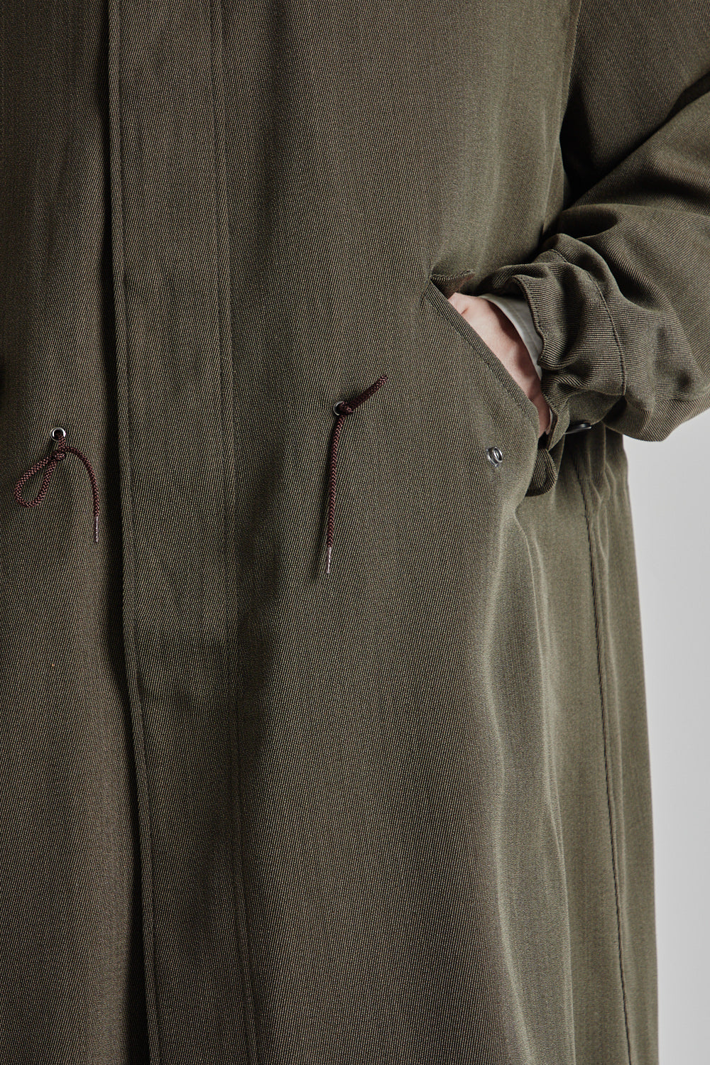 Is-Ness Wool Over Coat - Brown