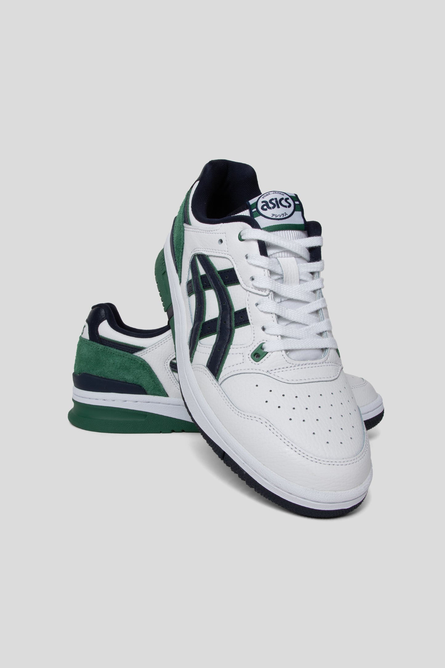 Asics EX89 Shoe in White and Midnight