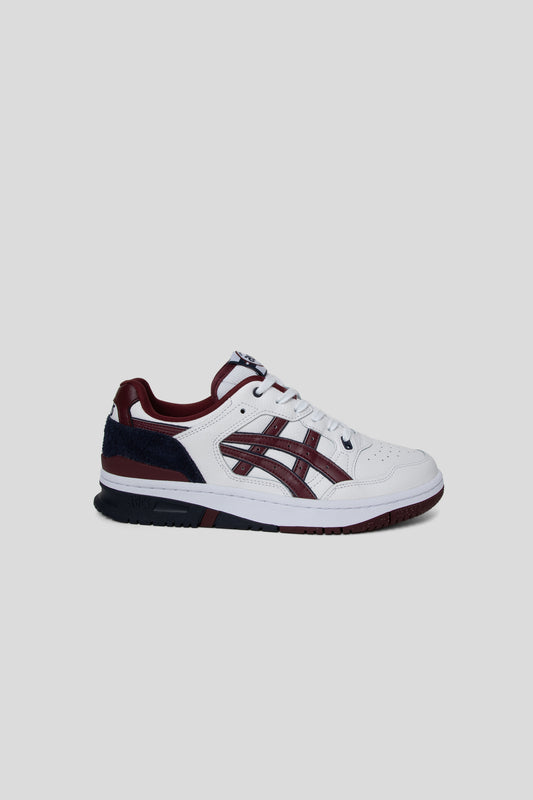 Asics EX89 Shoe in White and Port Royal
