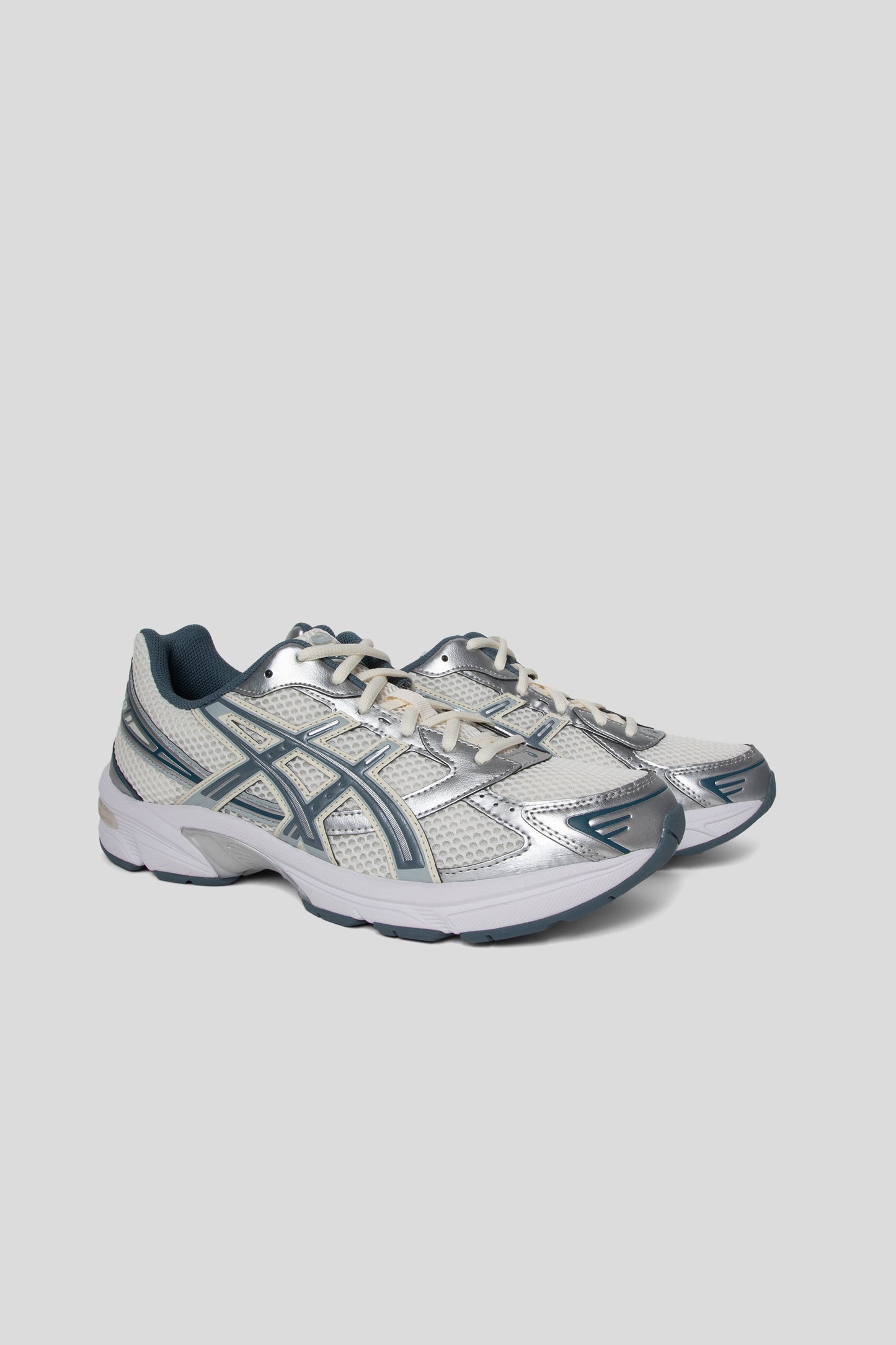 Asics Gel-1130 Shoe in Cream and Iron Clad