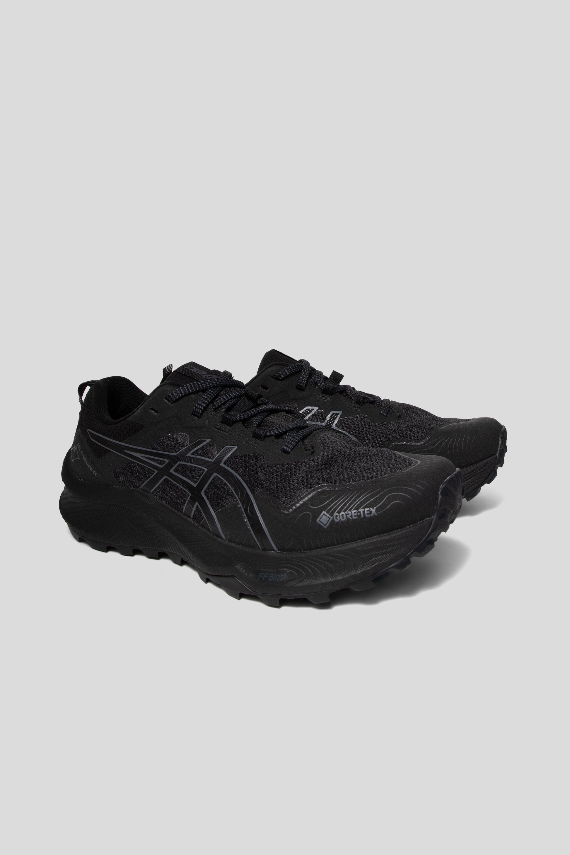 Asics Trabuco 11 GTX Shoe in Black/Carrier Grey