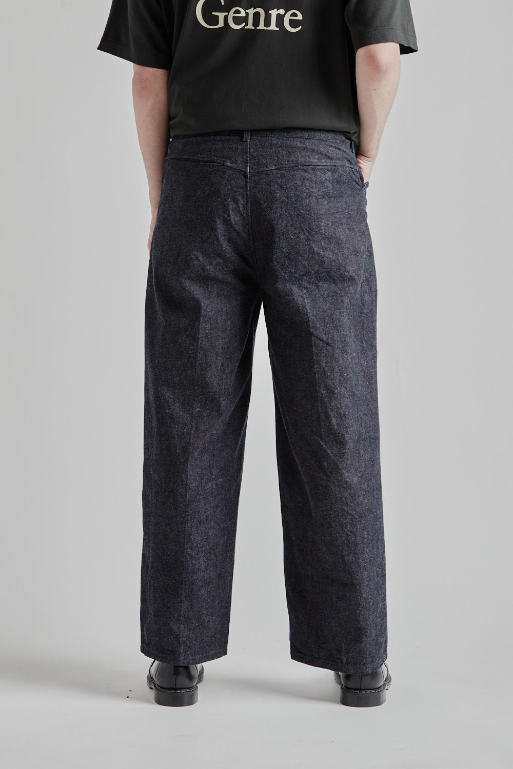 Blurhms 12.9 Denim Slacks in Indigo