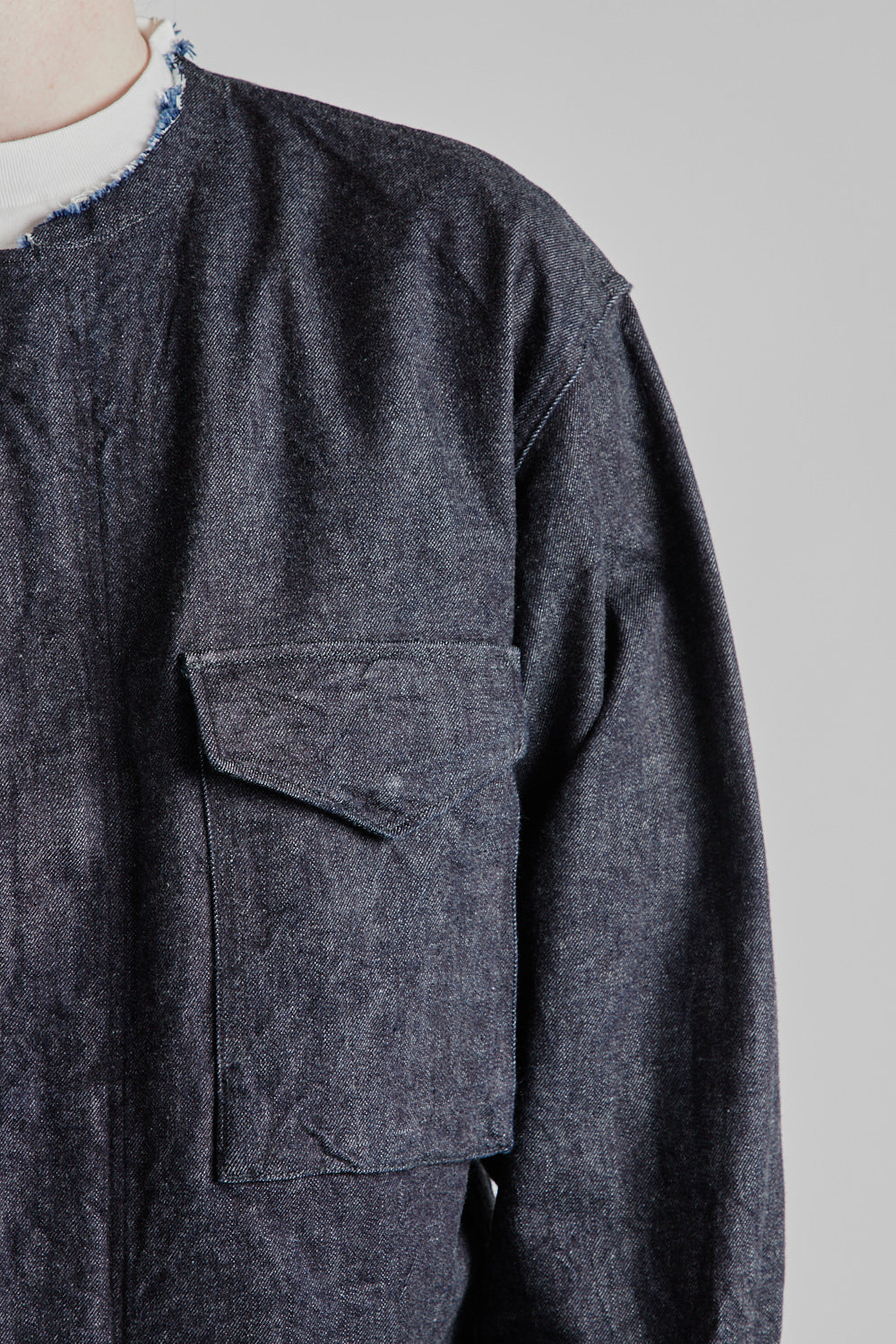 Blurhms 12.9oz Denim 51 Short Jacket in Indigo