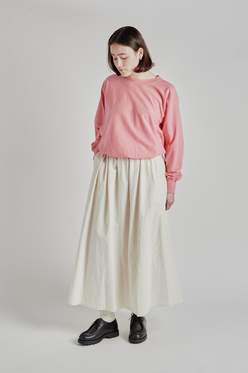 Blurhms Women's Light Sweat Crewneck P/O in Pink