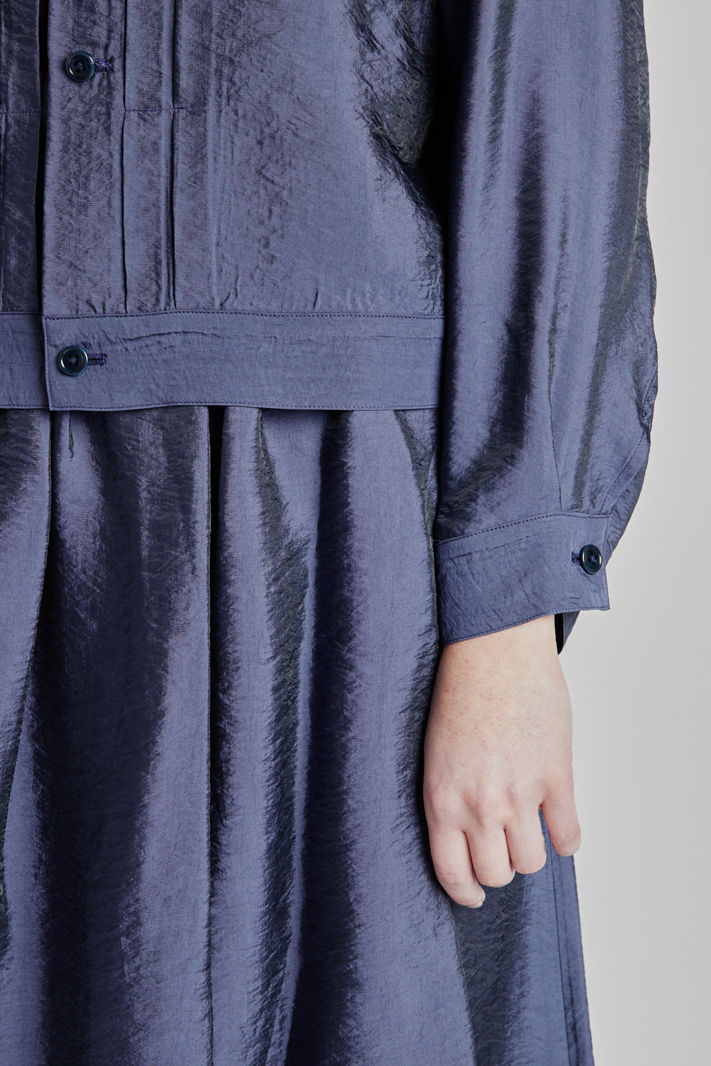 Blurhms Ny/R Short Jacket in Dark Purple Navy