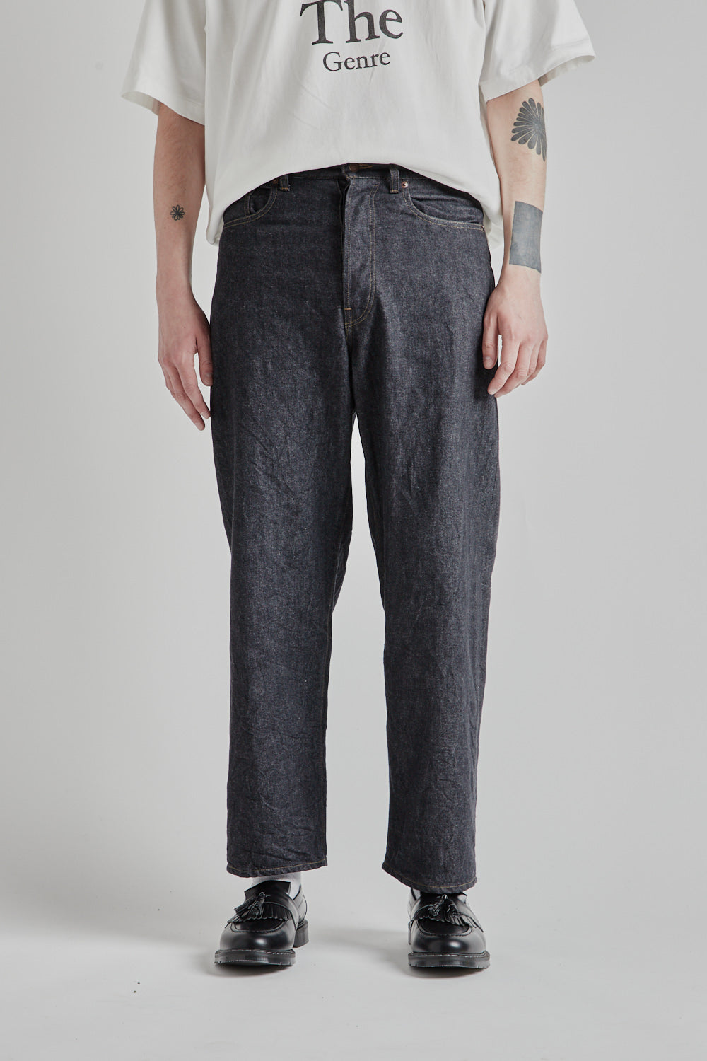 Blurhms 13.5oz Denim Pants Classic in Sulfur Black