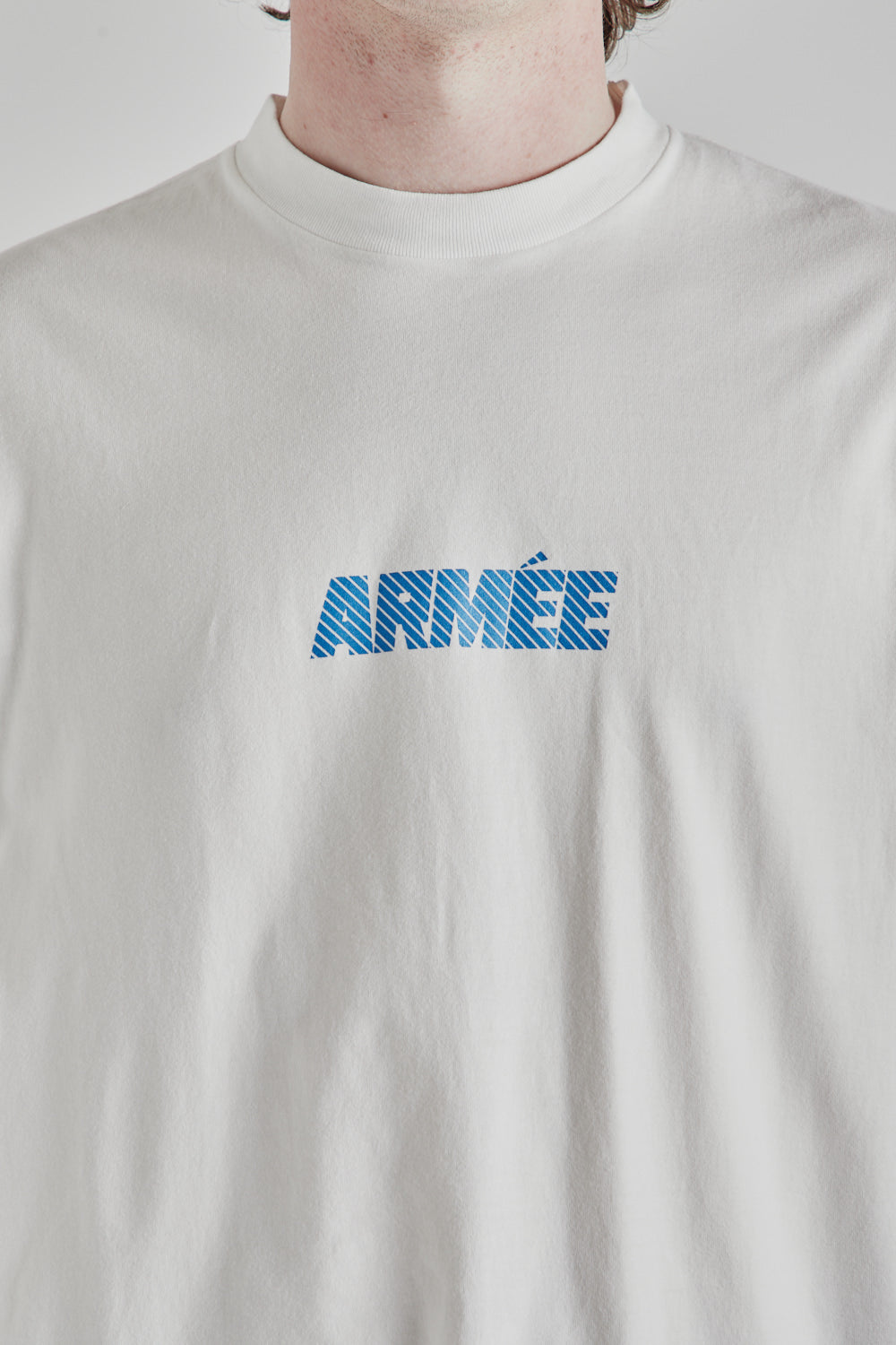 ARMÉE Print Wide Tee - White/Blue