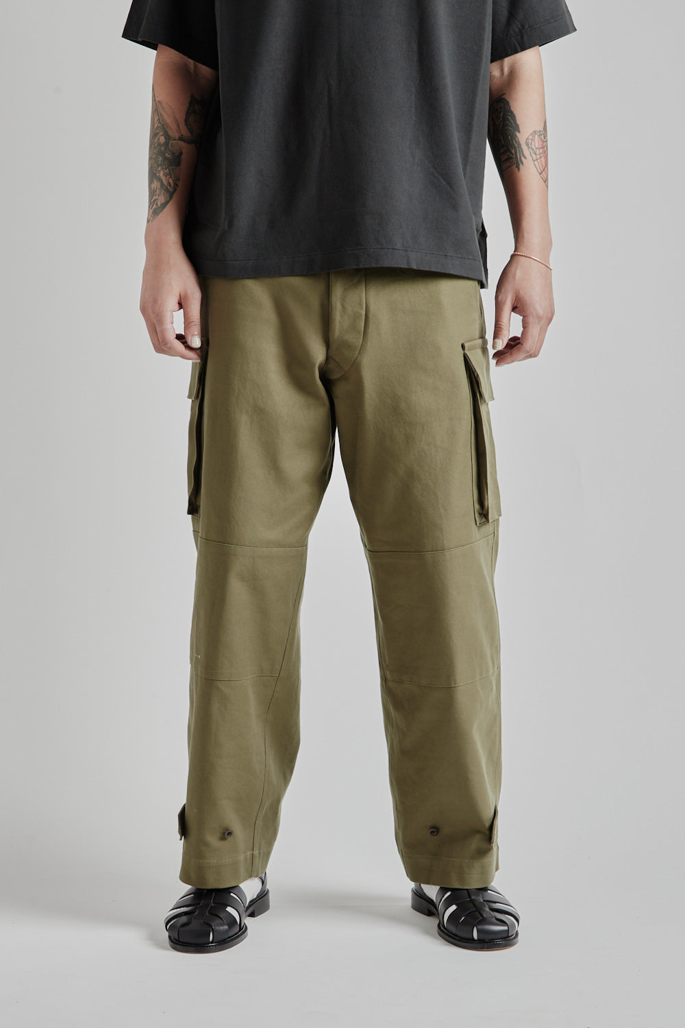 Blurhms Cotton Serge 47 Pants in Olive