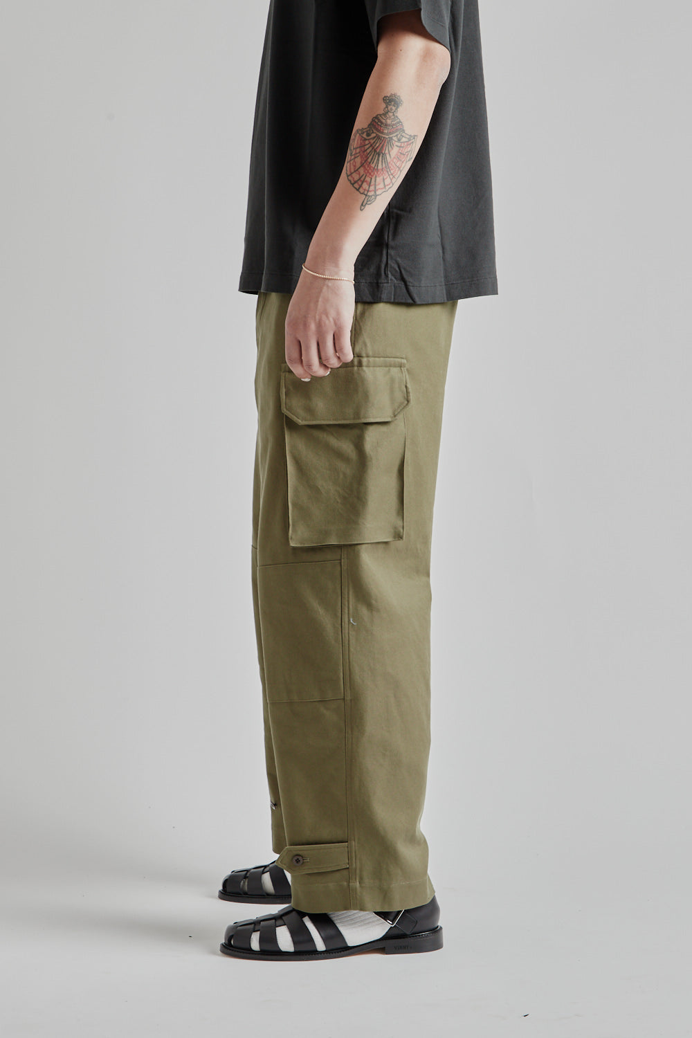 Blurhms Cotton Serge 47 Pants in Olive