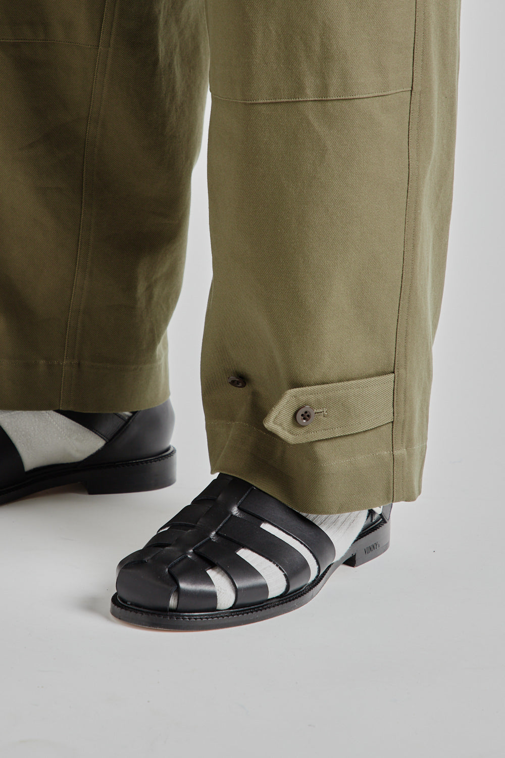 Blurhms Cotton Serge 47 Pants in Olive