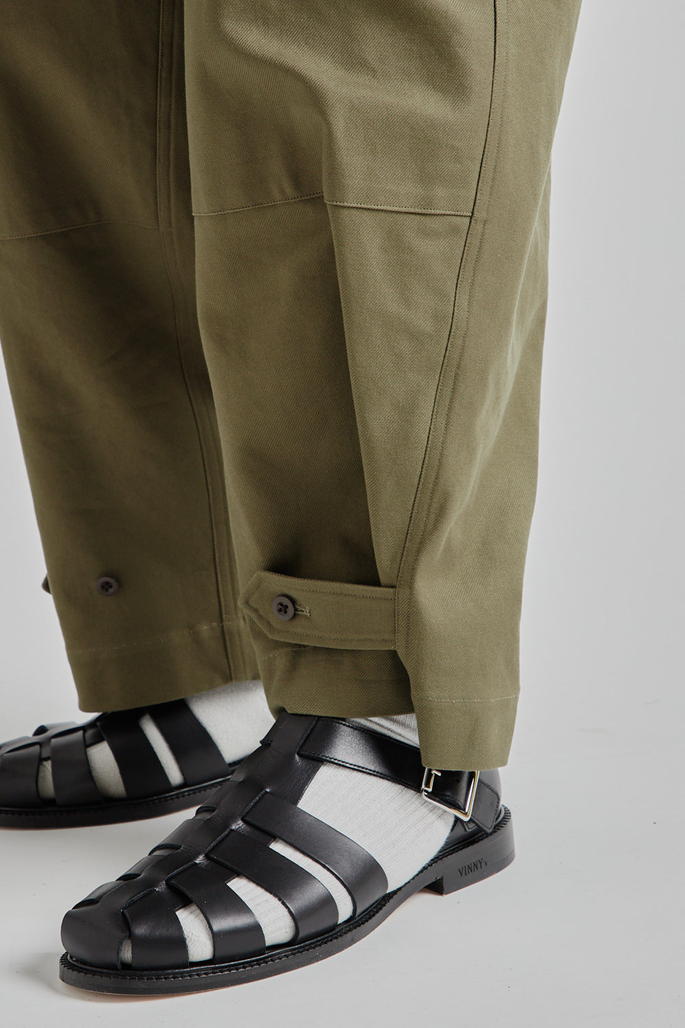 Blurhms Cotton Serge 47 Pants in Olive