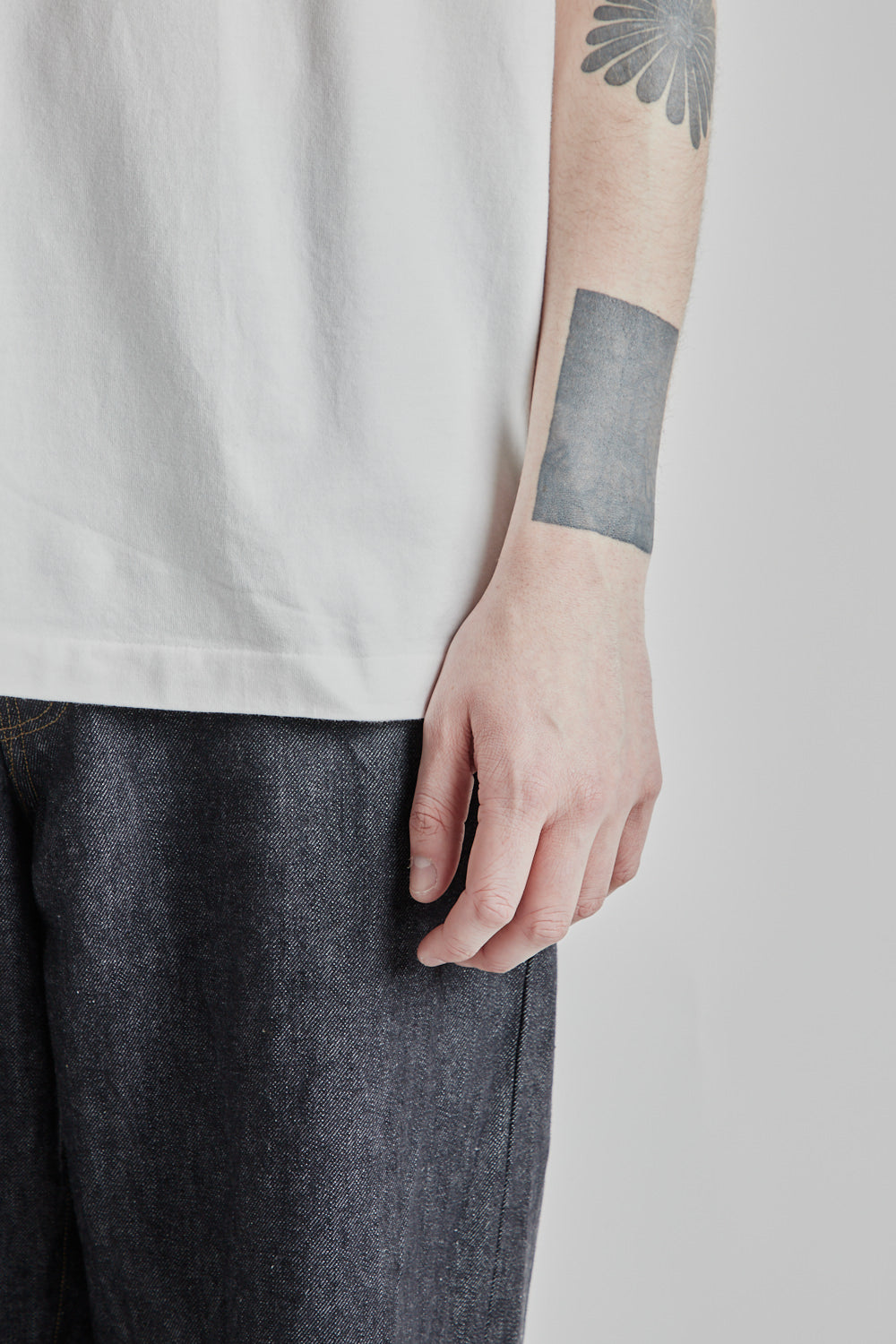 Blurhms Rootstock The Genre The Print Wide Tee in White