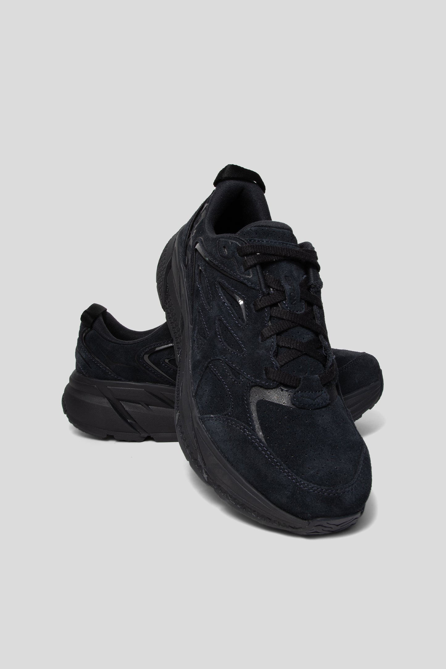 Hoka All Gender Clifton L Suede Shoe in Black