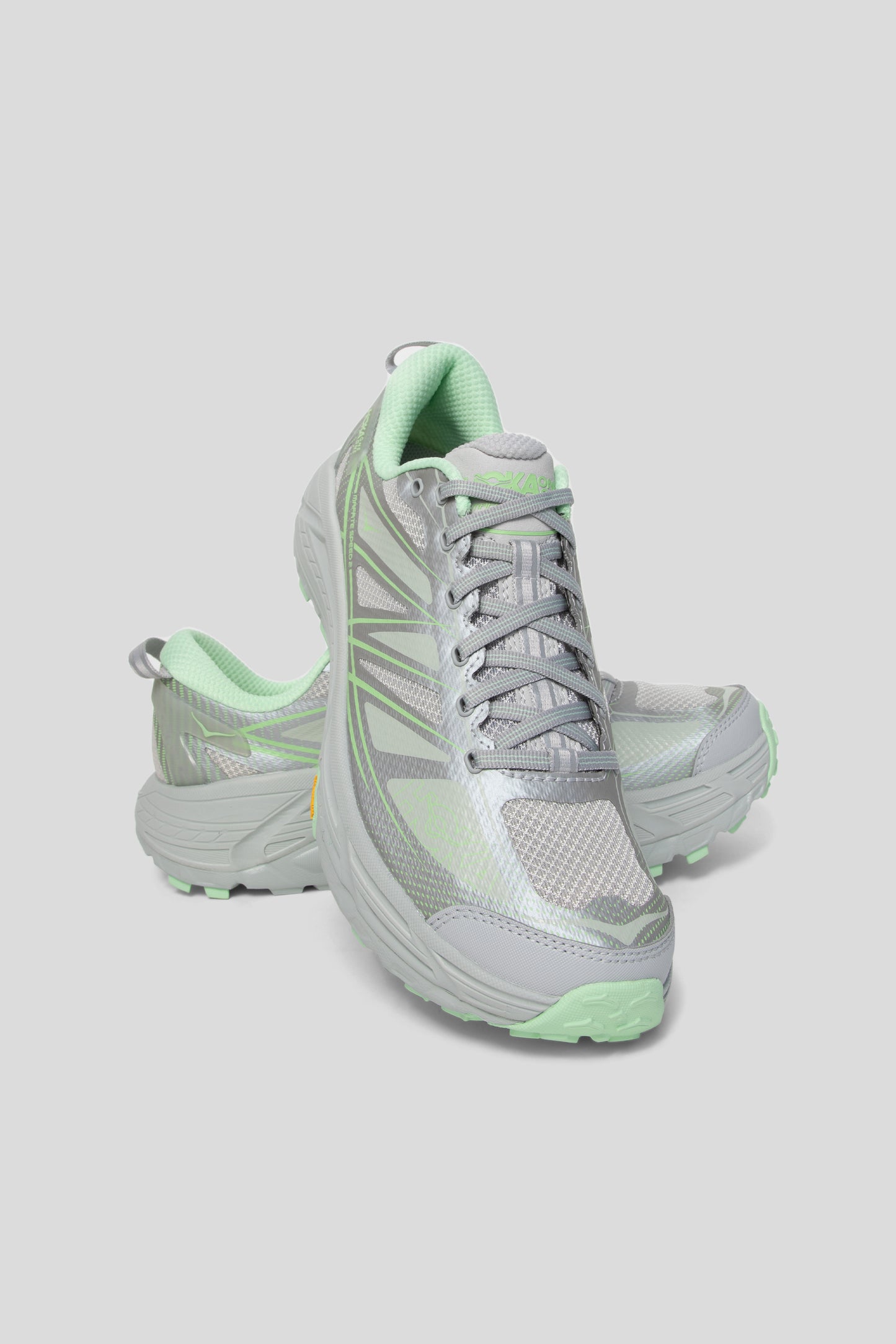 Hoka All Gender Mafate Speed 2 in Mercury/Harbor Mist