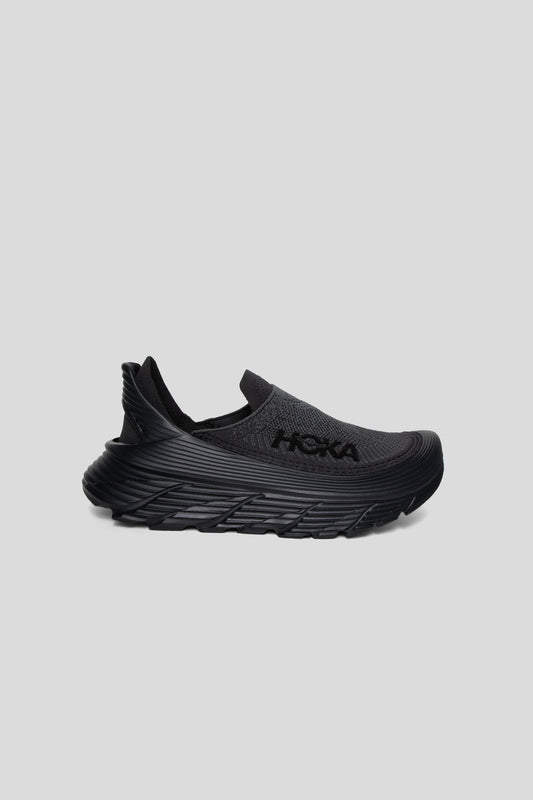 Hoka All Gender Restore TC in Black/Black