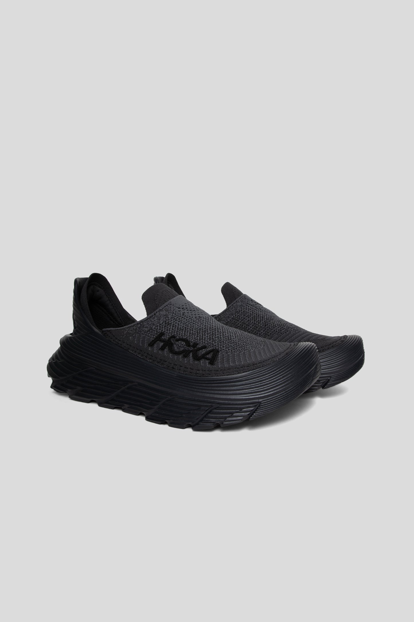 Hoka All Gender Restore TC in Black/Black