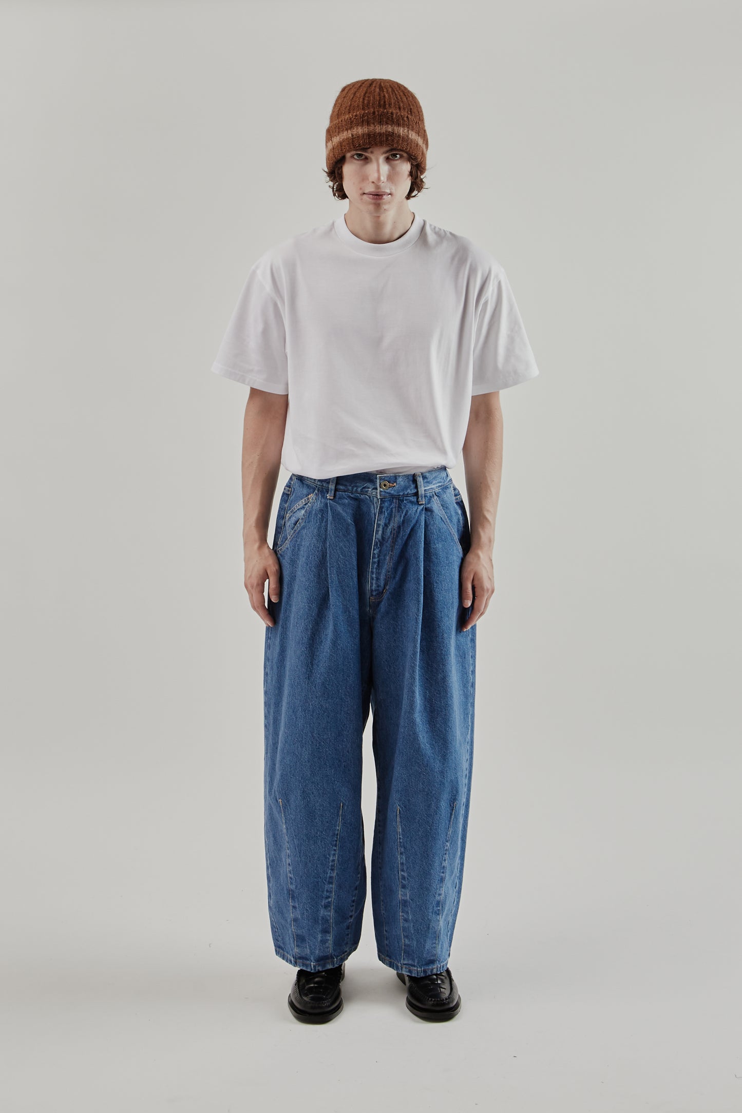 is-ness FW25 5 Pocket Balloon Pants Indigo 12
