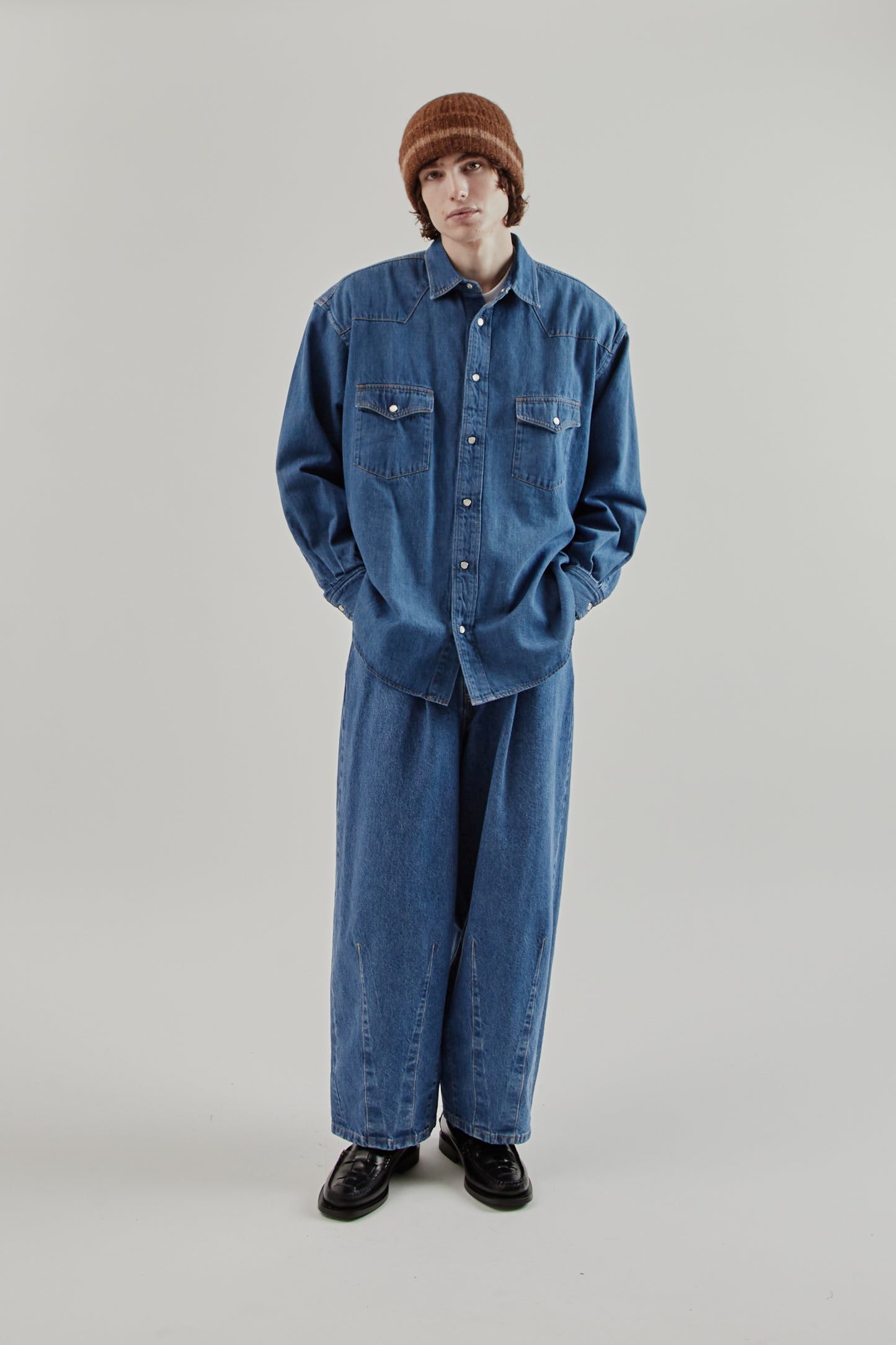 is-ness FW25 Western Shirt Indigo 10