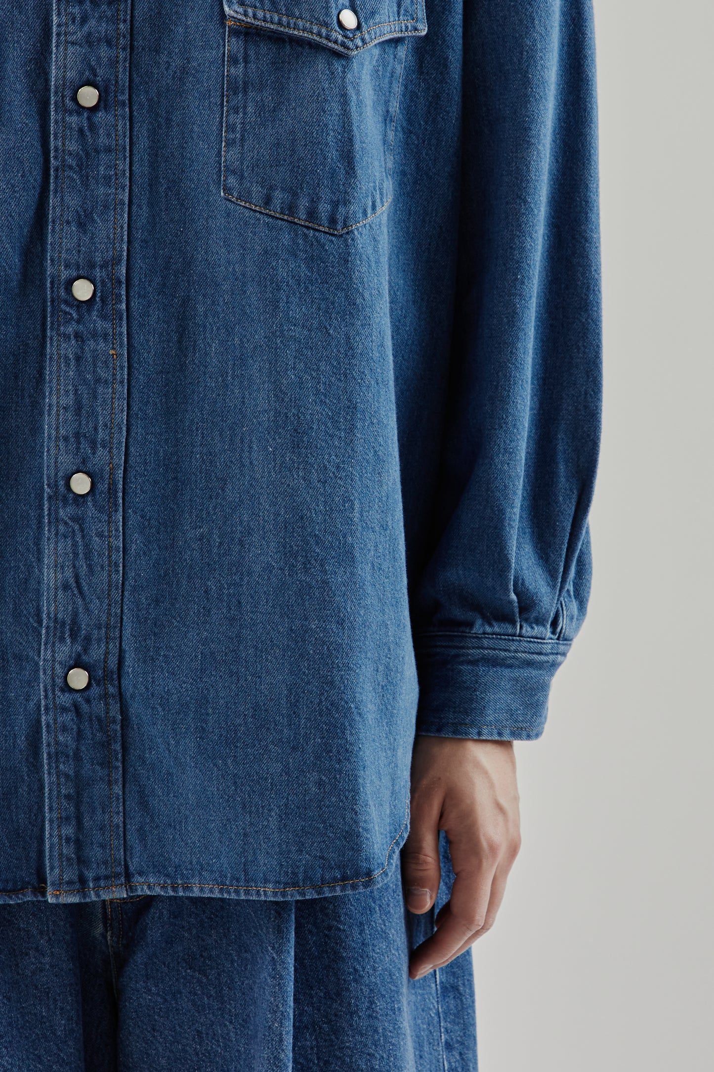 is-ness FW25 Western Shirt Indigo 8