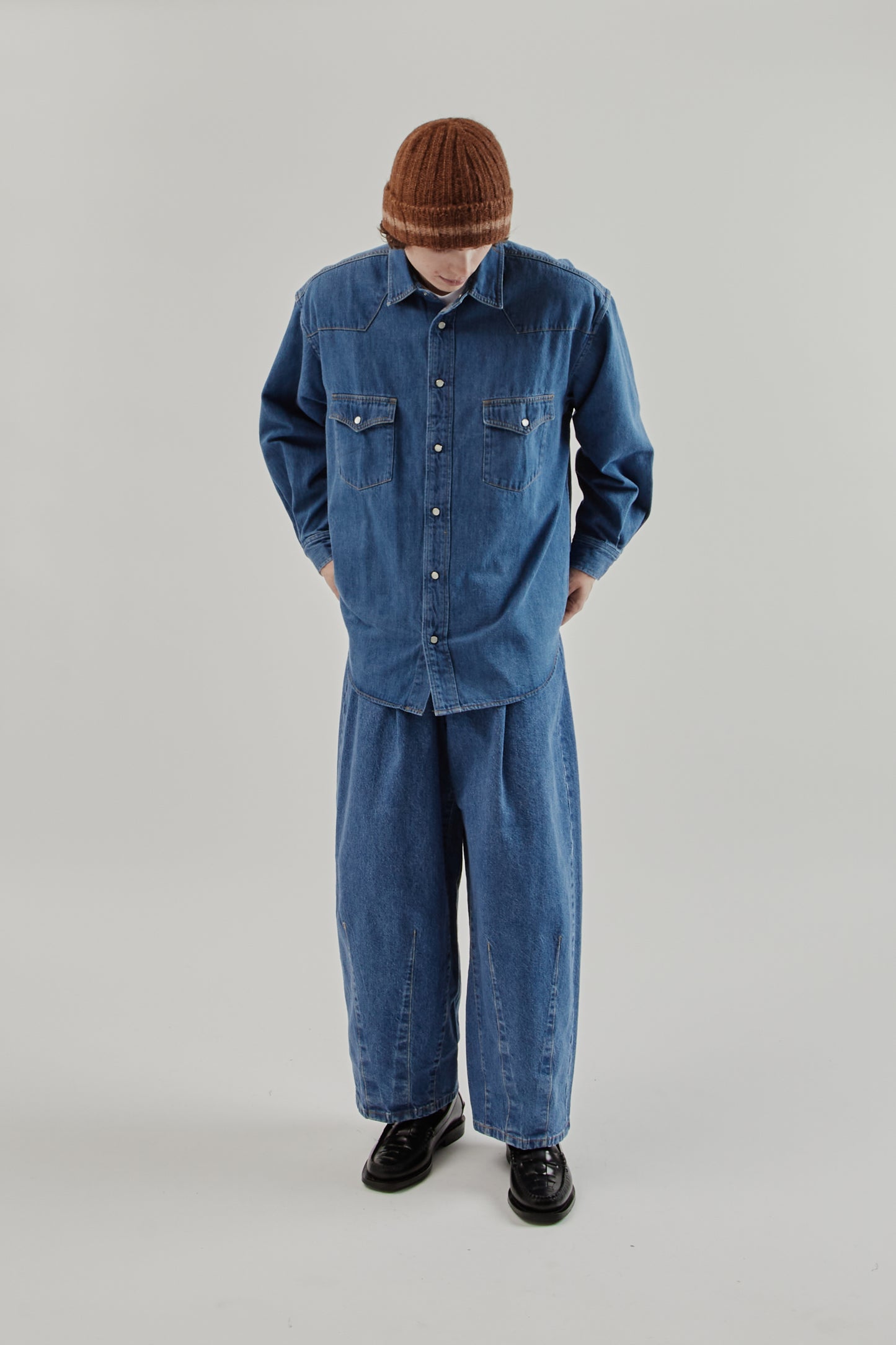 is-ness FW25 Western Shirt Indigo 9